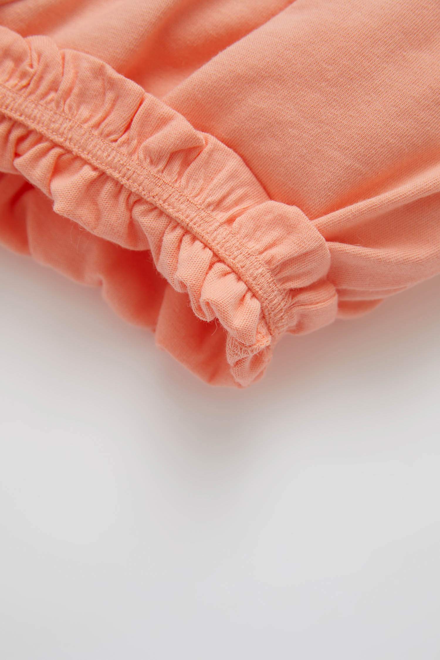 شورت بناتي بقصة عادية بخصر مرن حديثي الولادة - قطعتين