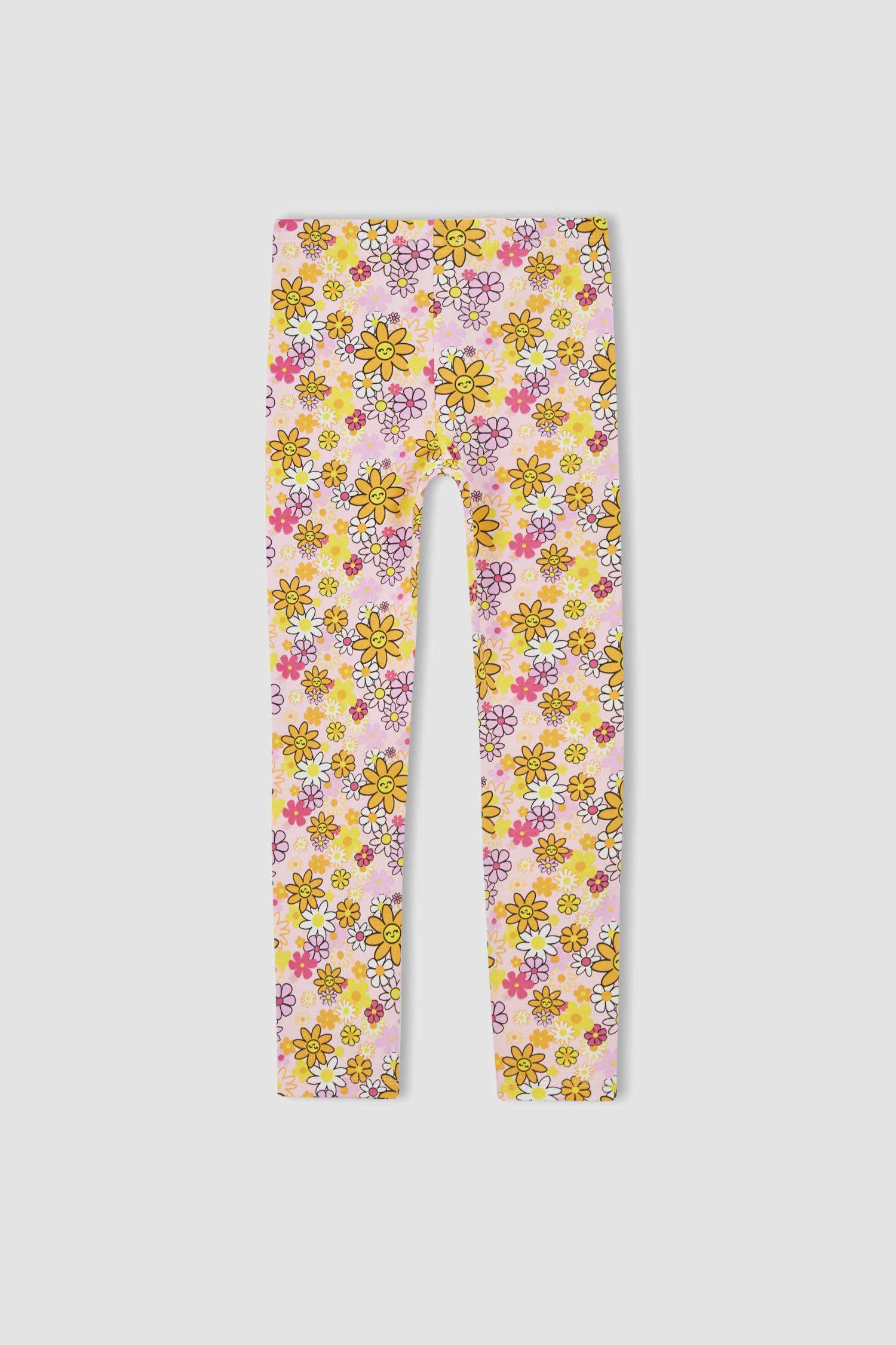 Трикотажні легінси бежевого кольору