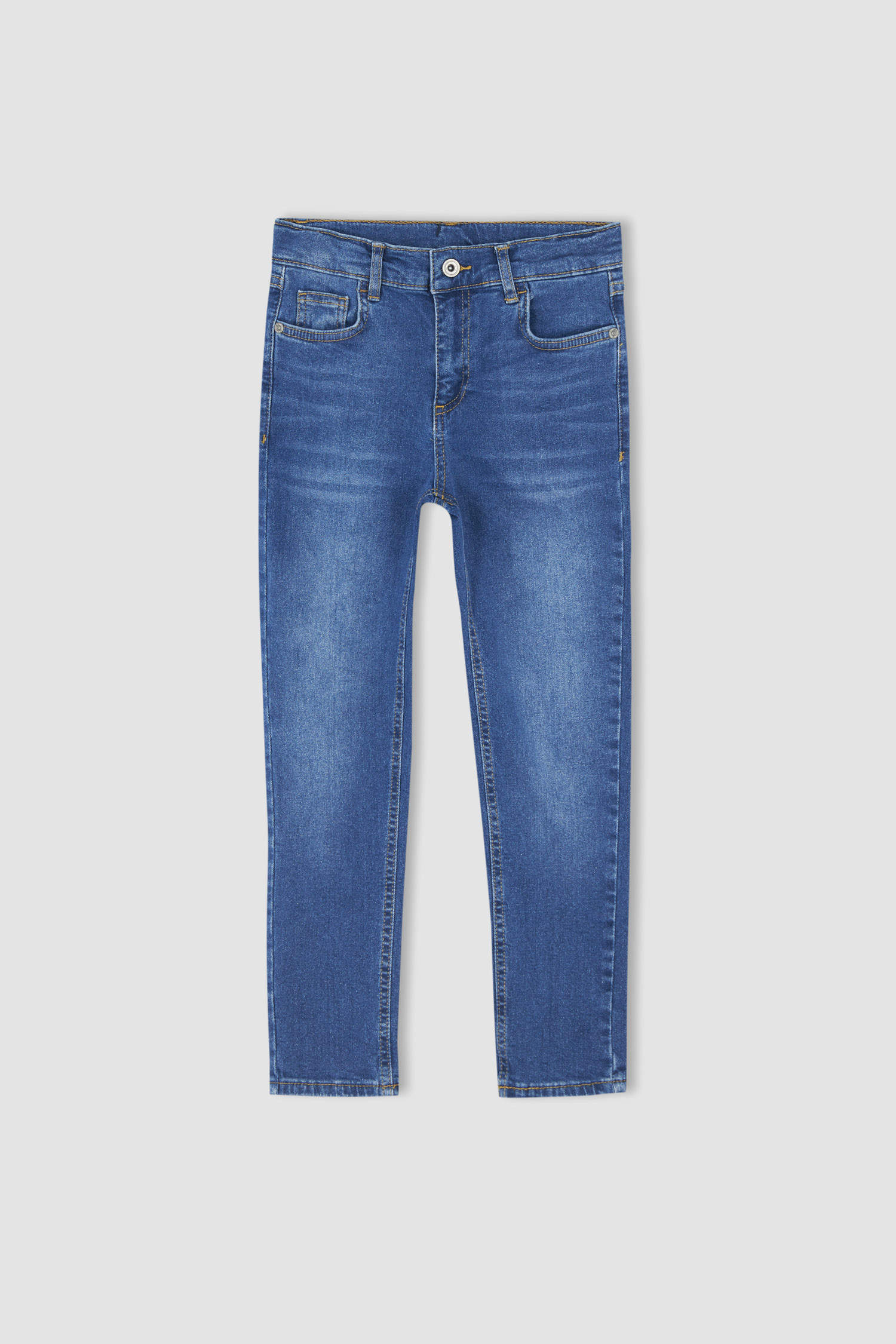Blue BOYS & TEENS Boy Skinny Fit Straight Leg Jeans 2447491 | DeFacto