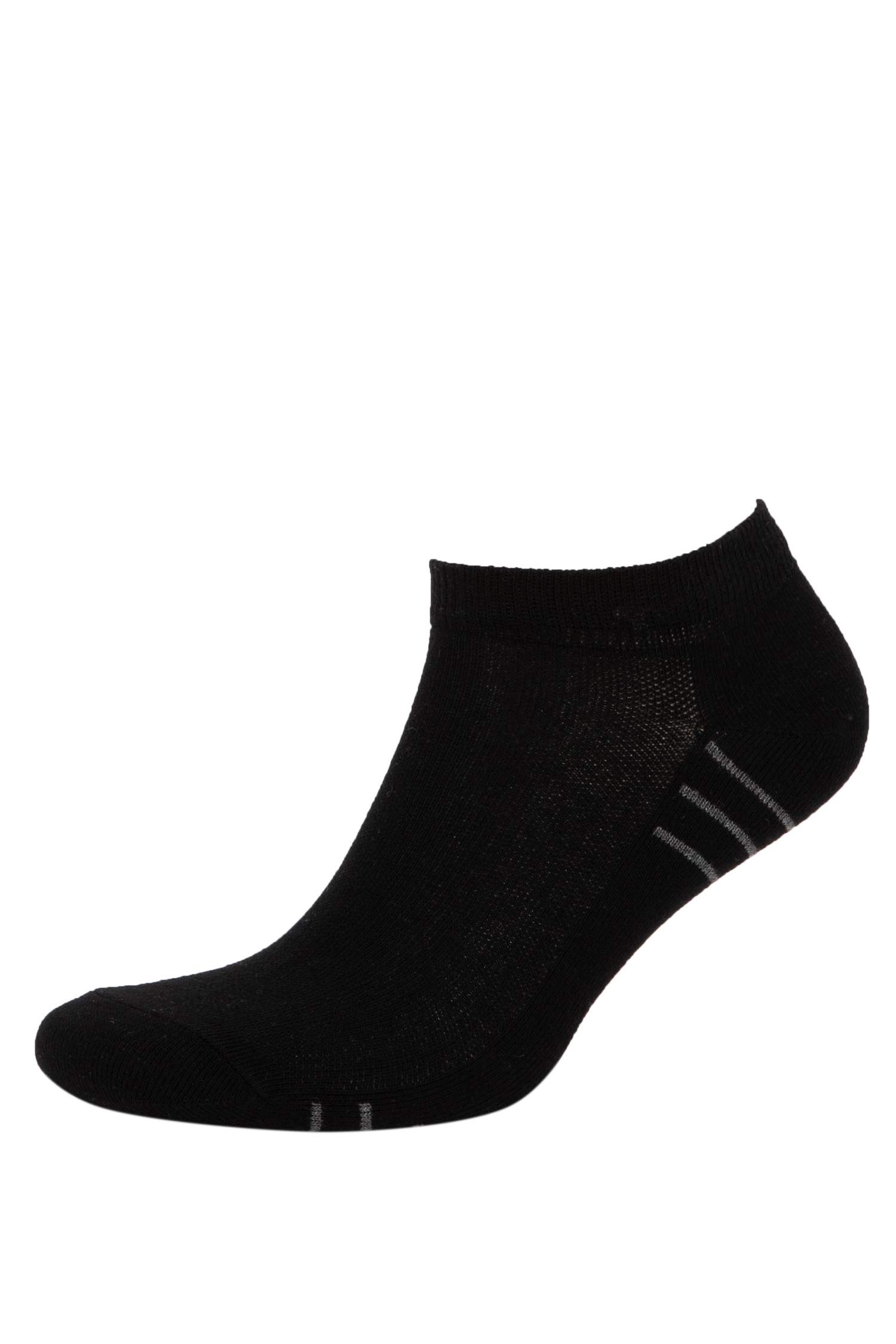 Erkek Baskılı 5'li Pamuklu Patik Çorap