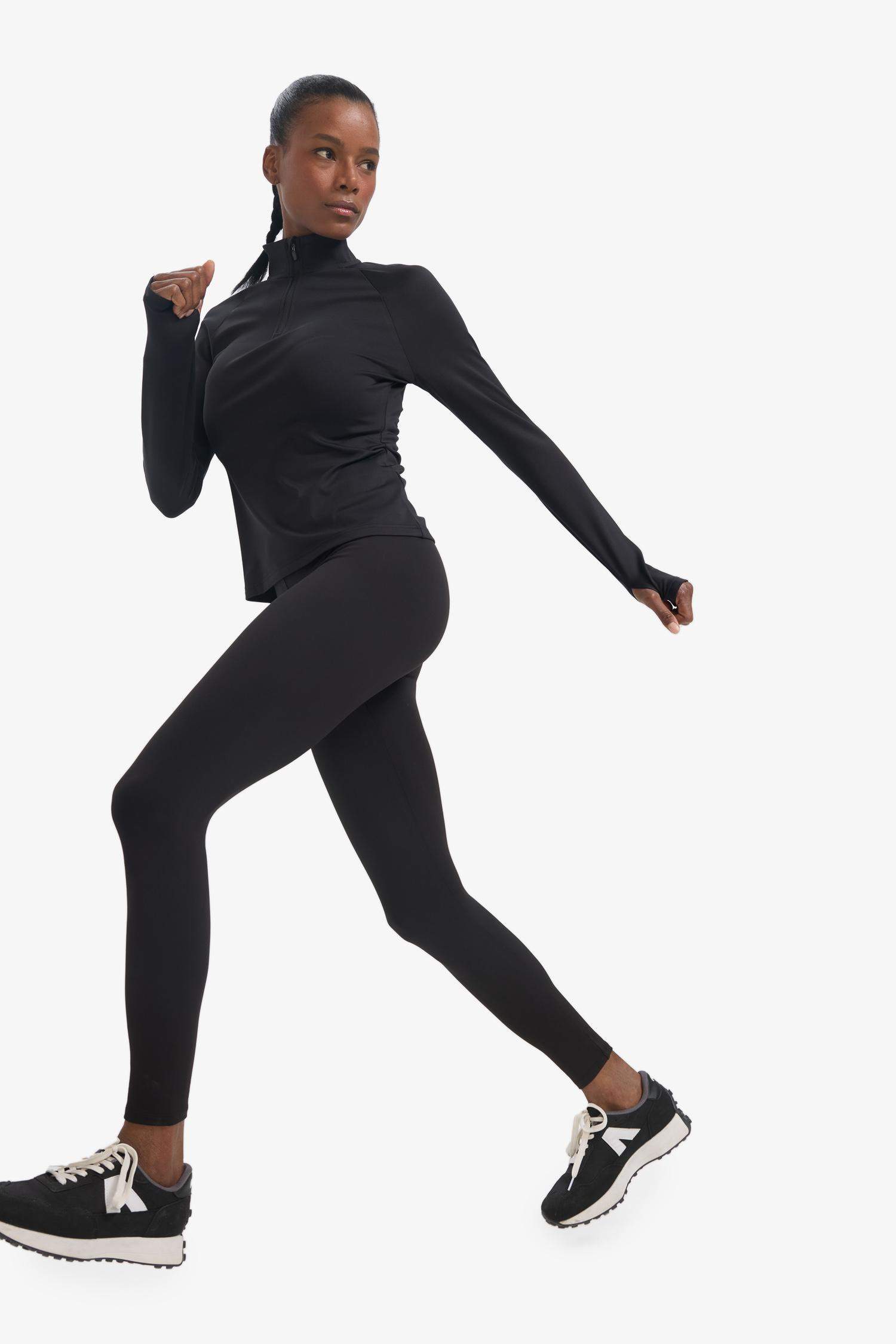 DeFactoFit Toparlayıcı Yüksek Bel İçi Yumuşak Tüylü Beli Saran Basic Düz Sporcu Tayt