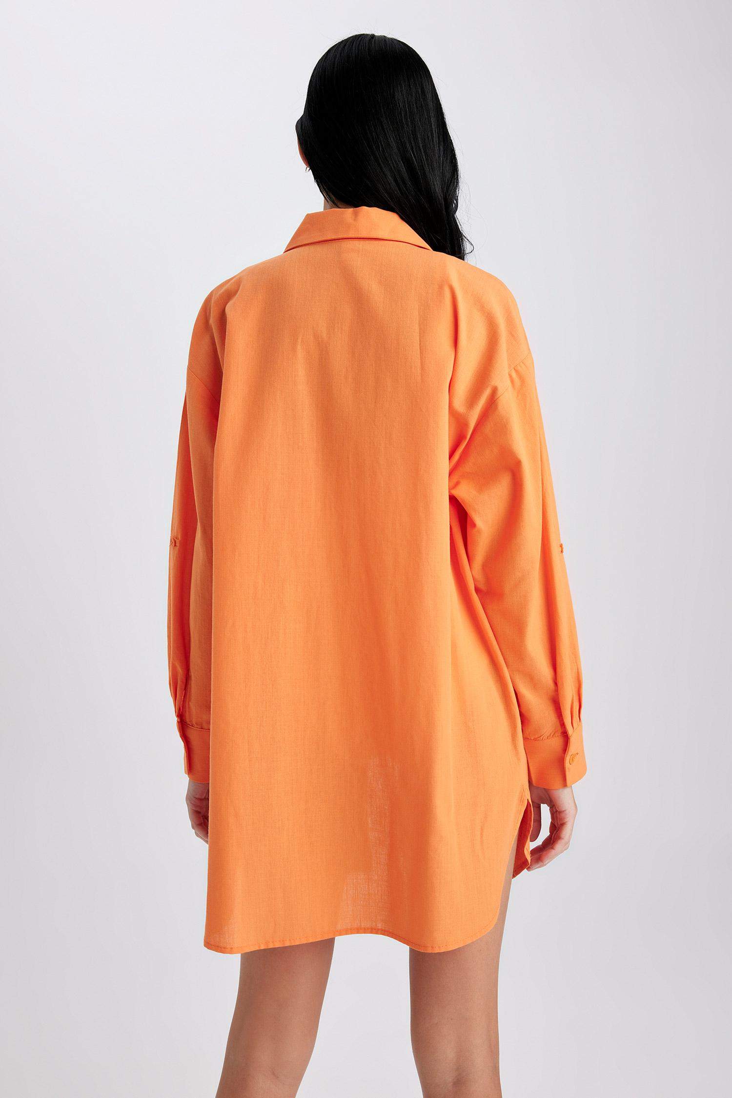 Fall in Love Regular Fit Cotton Beach Dress