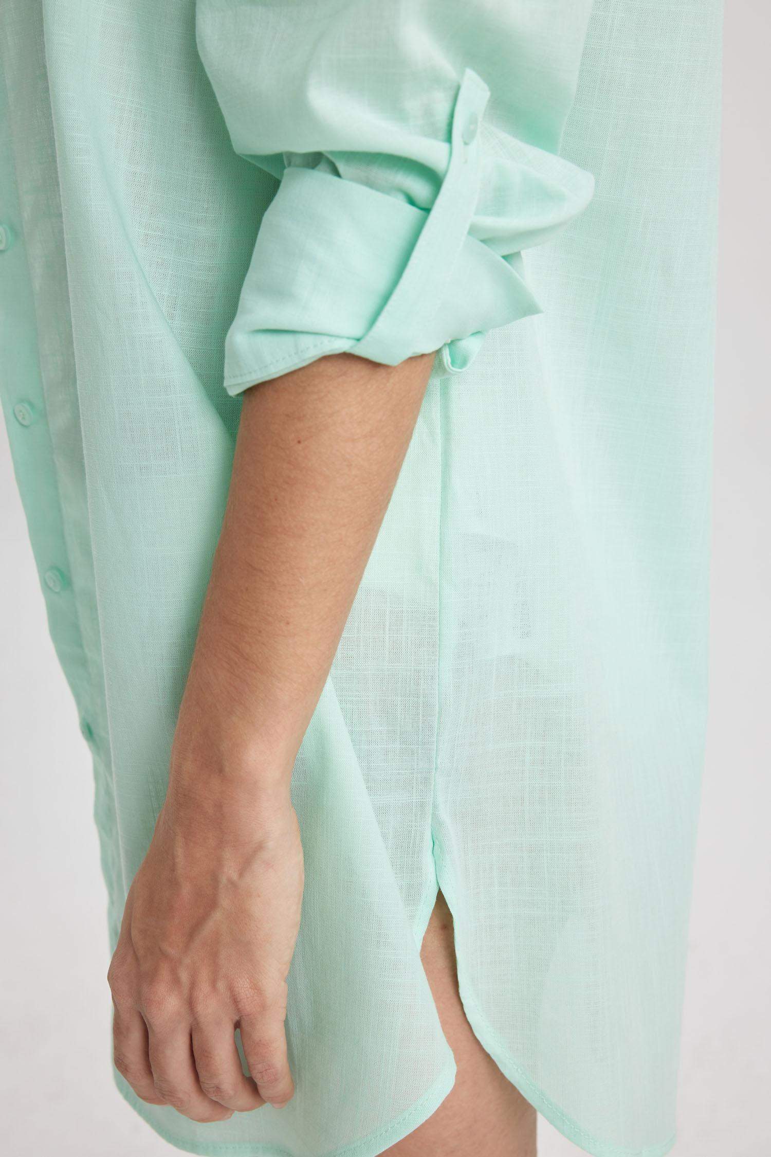 Fall in Love Regular Fit Beach Shirt