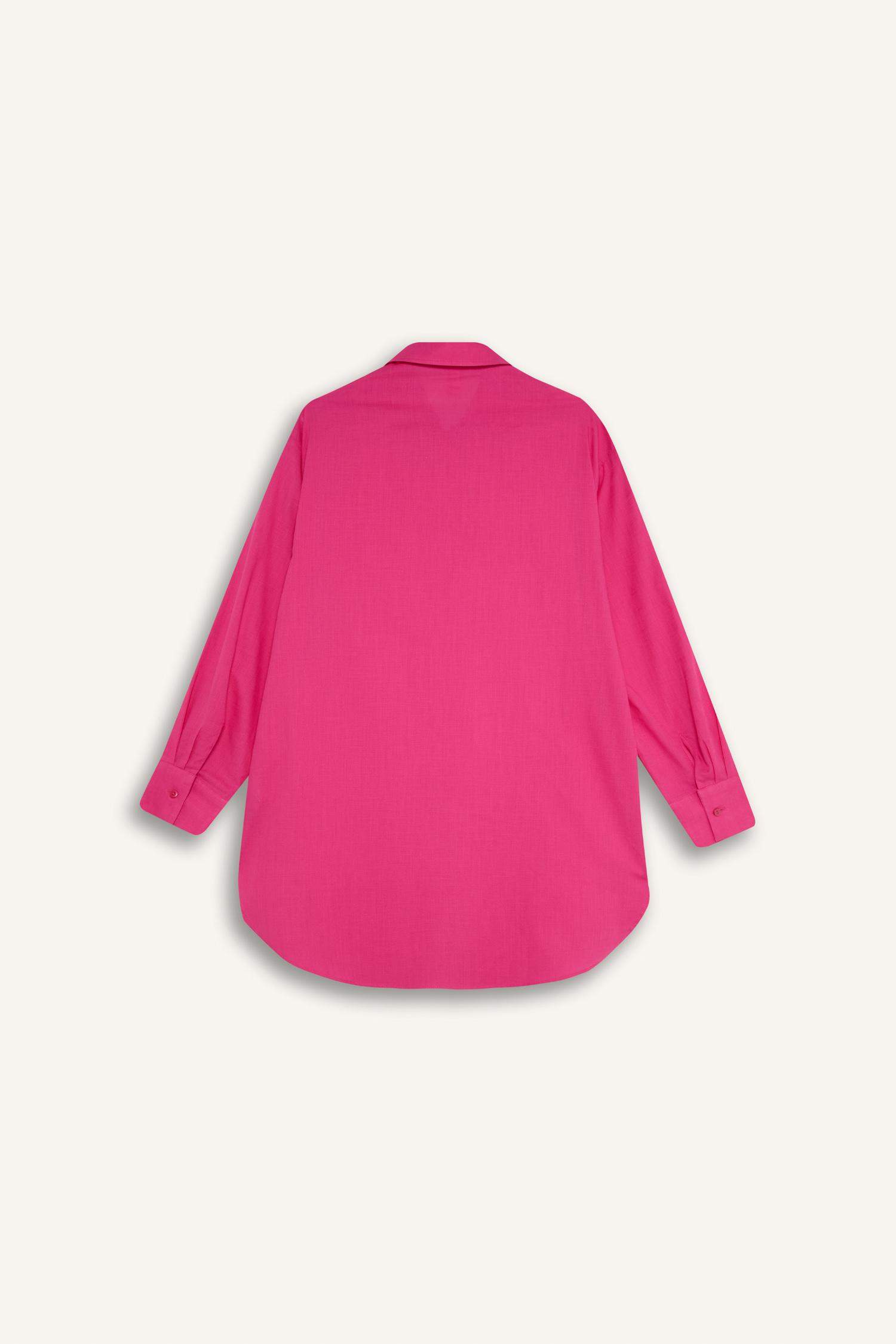 Fall in Love Regular Fit Pamuklu Plaj Gömleği