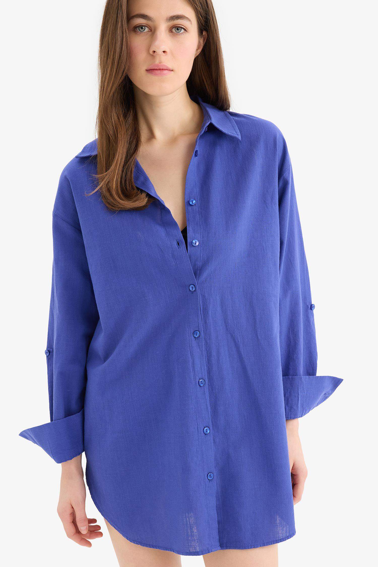 Fall in Love Regular Fit Beach Shirt