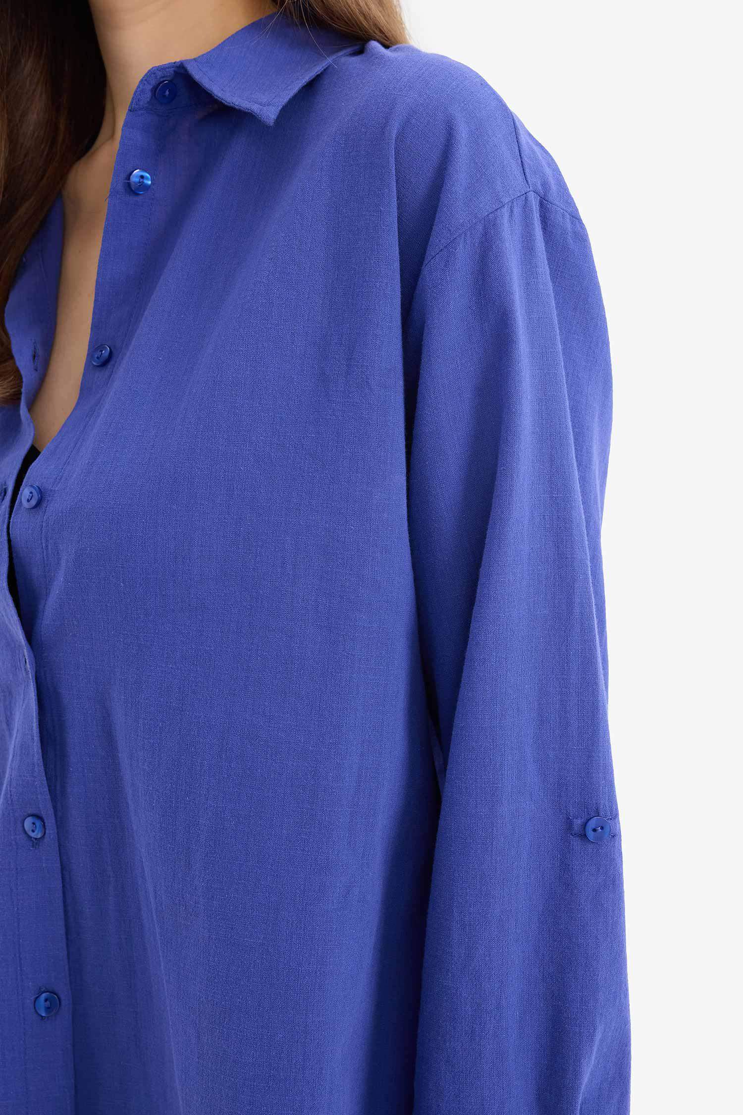 Fall in Love Regular Fit Beach Shirt