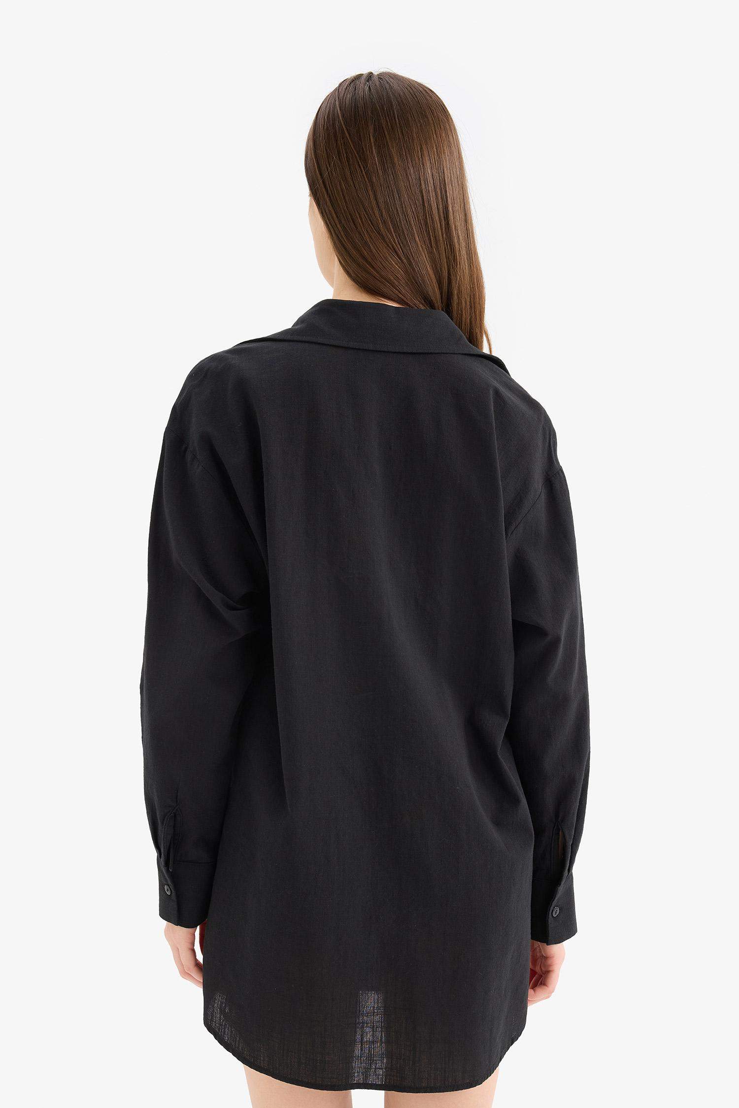 Fall in Love Regular Fit Beach Shirt