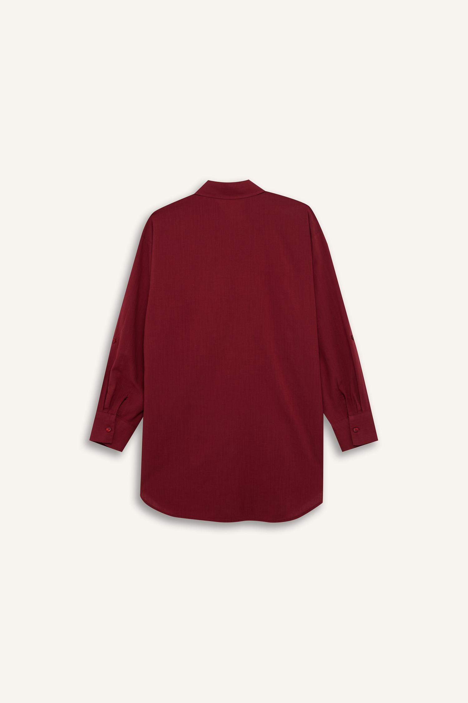 Regular Fit Pamuklu Plaj Gömleği-Fall in Love