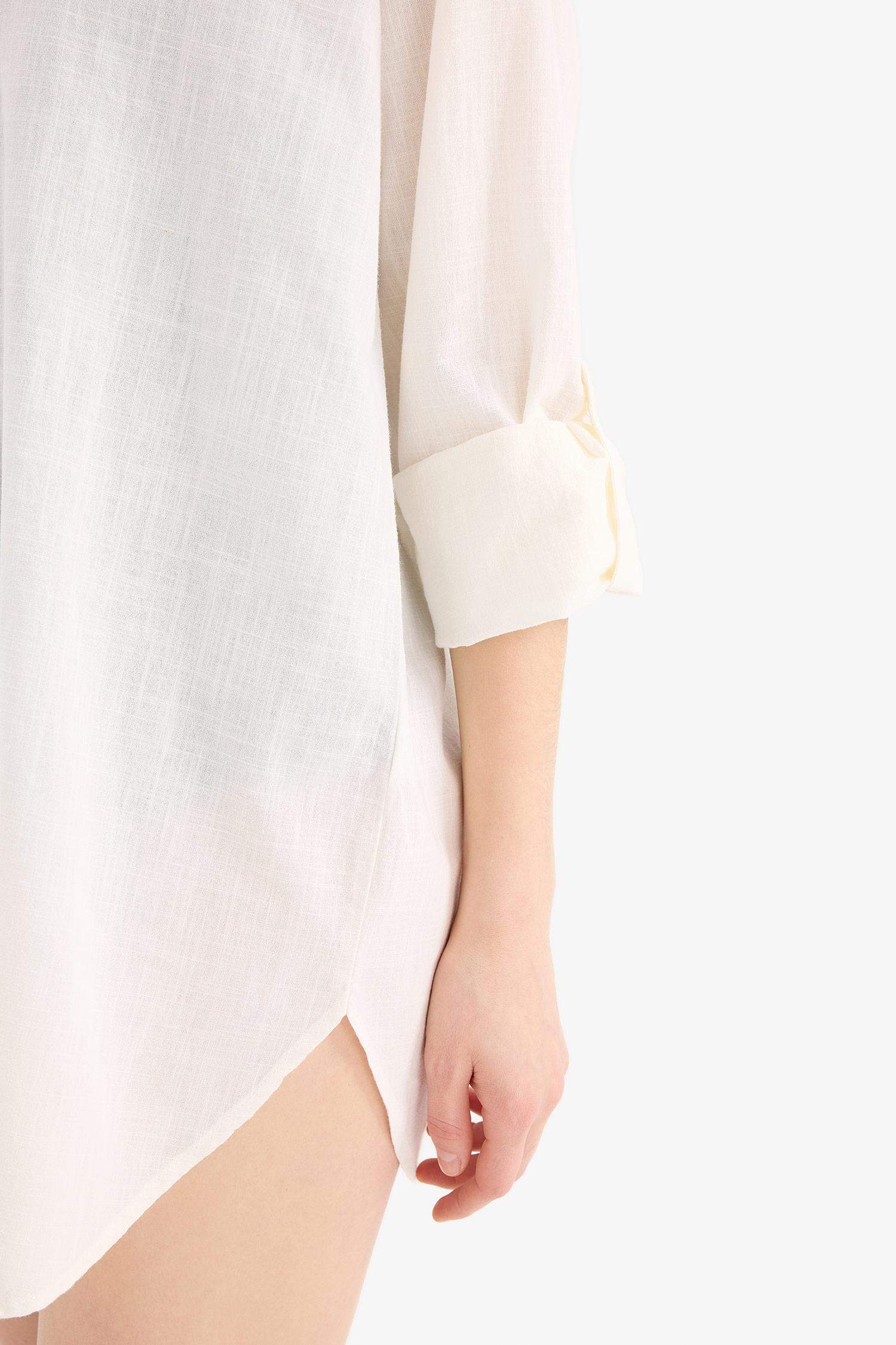 Fall in Love Regular Fit Beach Shirt