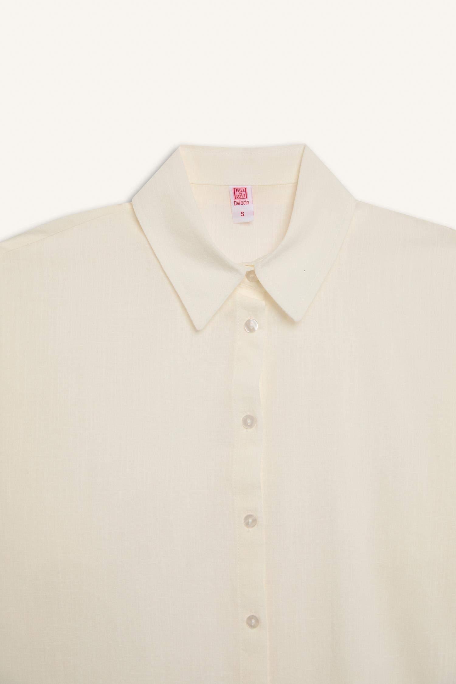 Fall in Love Regular Fit Beach Shirt