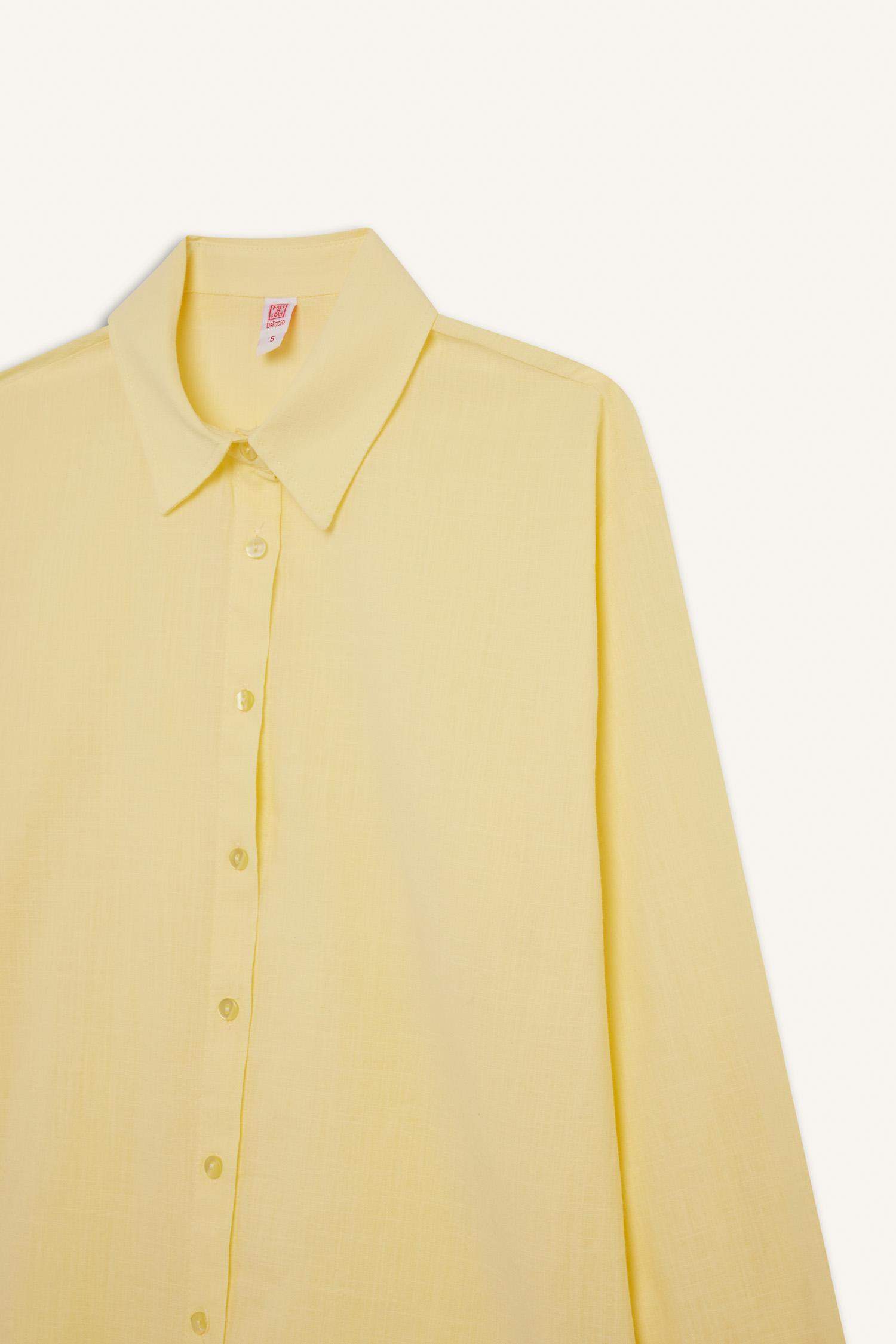 Regular Fit Pamuklu Plaj Gömleği-Fall in Love