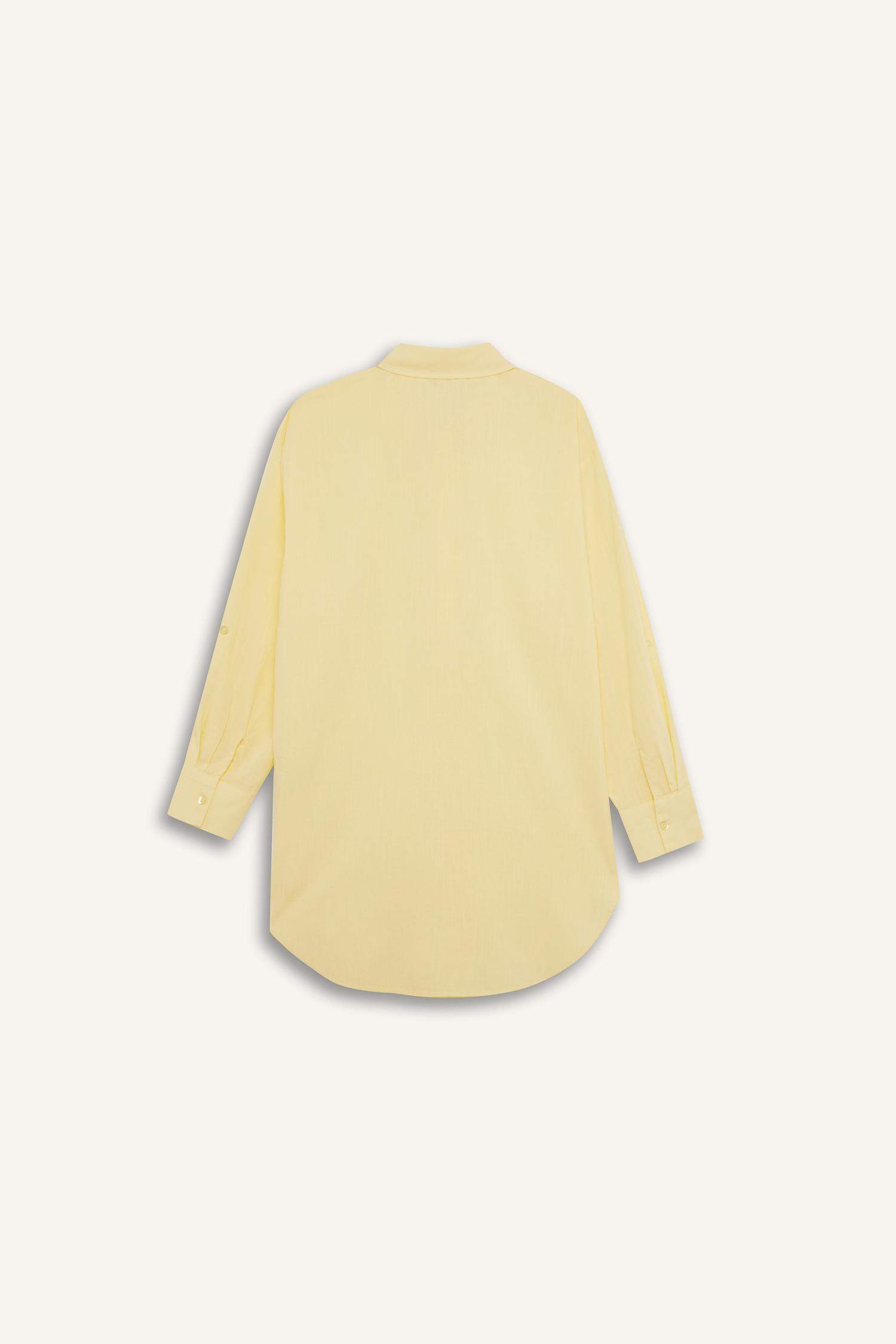 Regular Fit Pamuklu Plaj Gömleği-Fall in Love