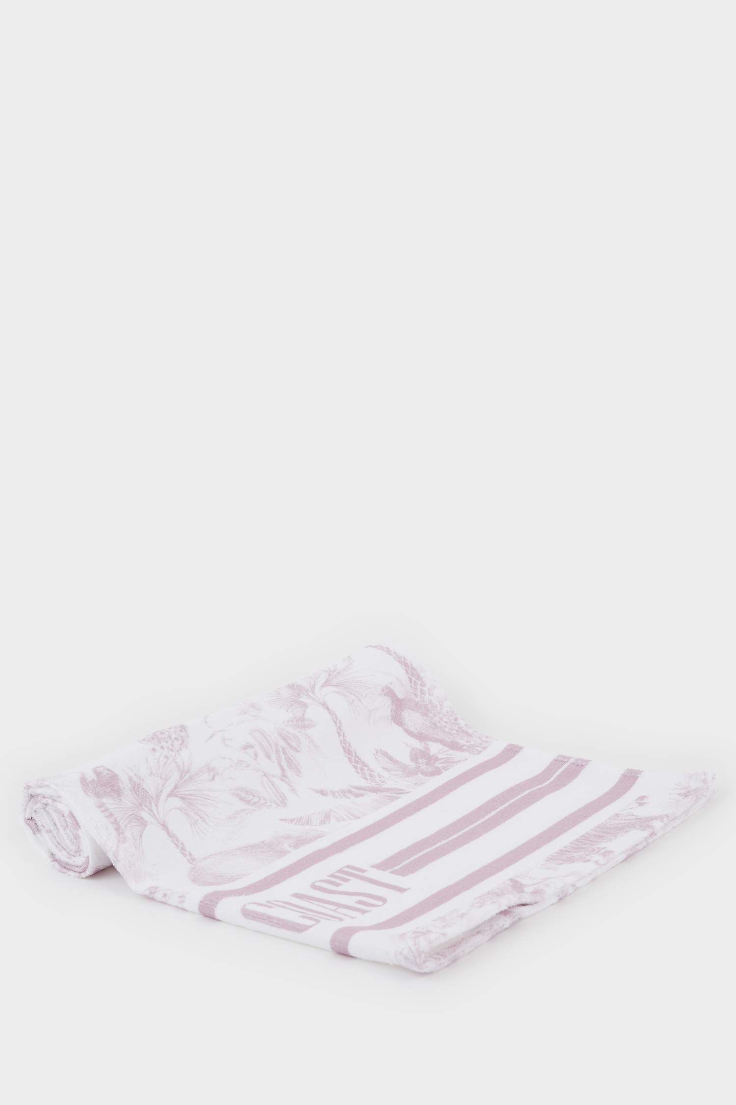 Kadın Desenli Pamuklu Plaj Havlusu