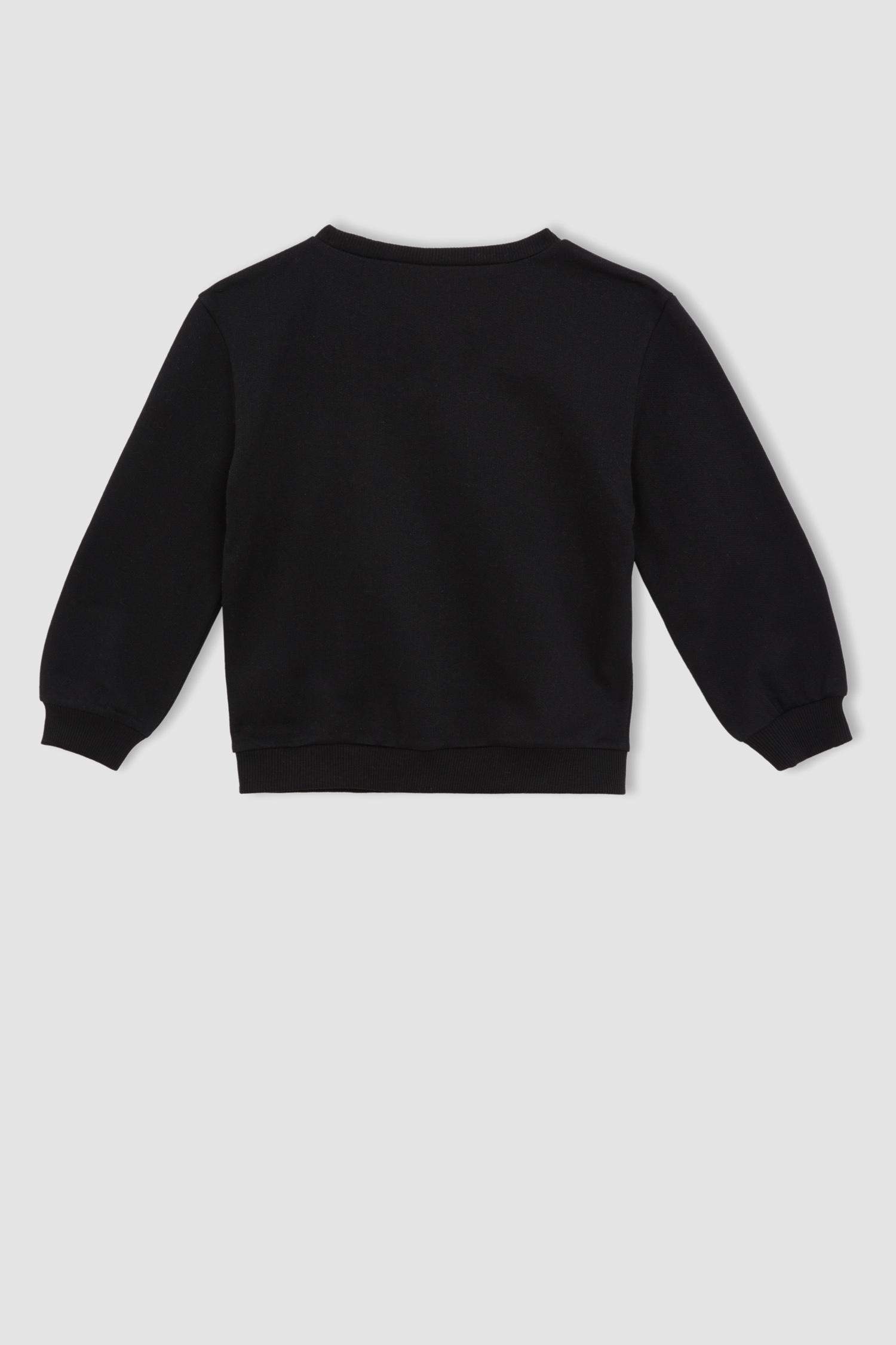 Свитшот стандартного кроя из тонкой ткани для девочек