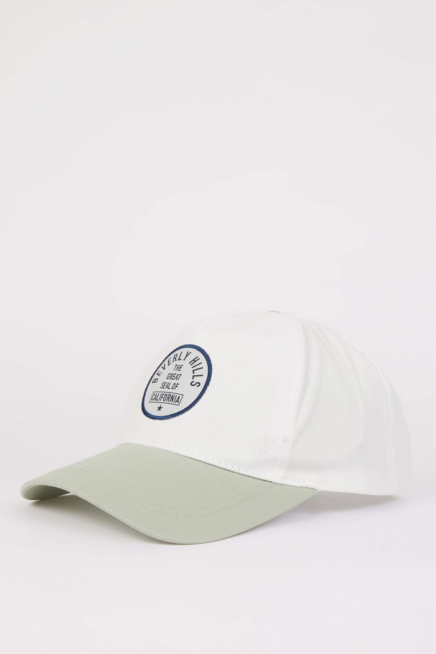 Casquette en coton à blocs de couleur pour homme