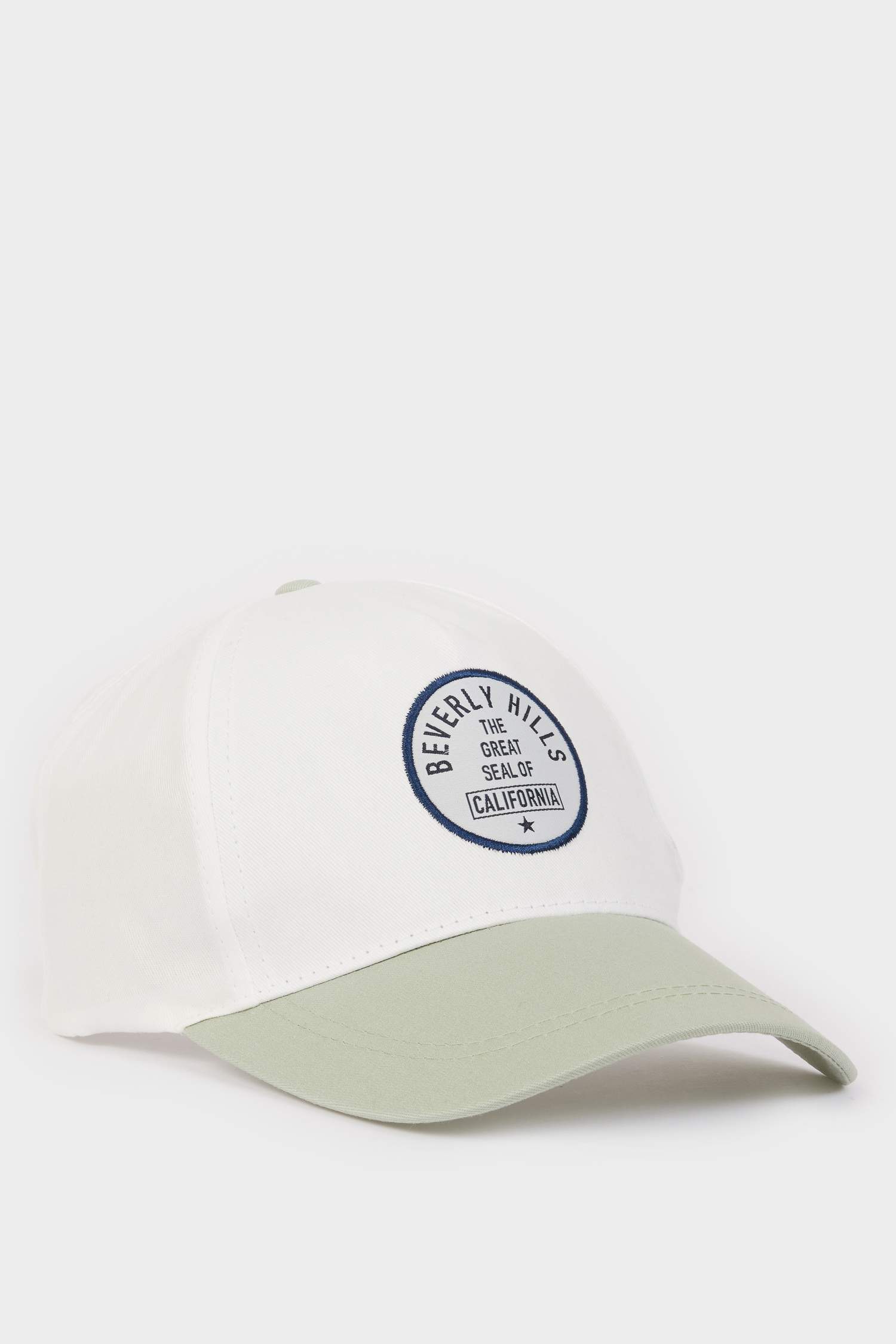 Casquette en coton à blocs de couleur pour homme