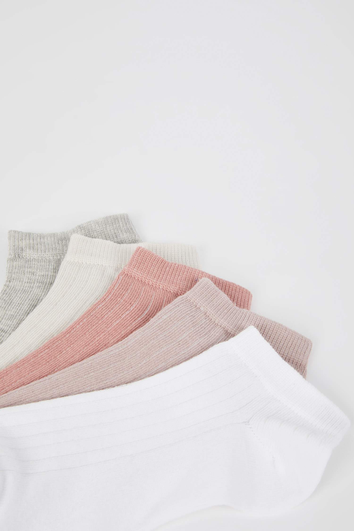 Kadın 5'li Pamuklu Derbi Patik Çorap