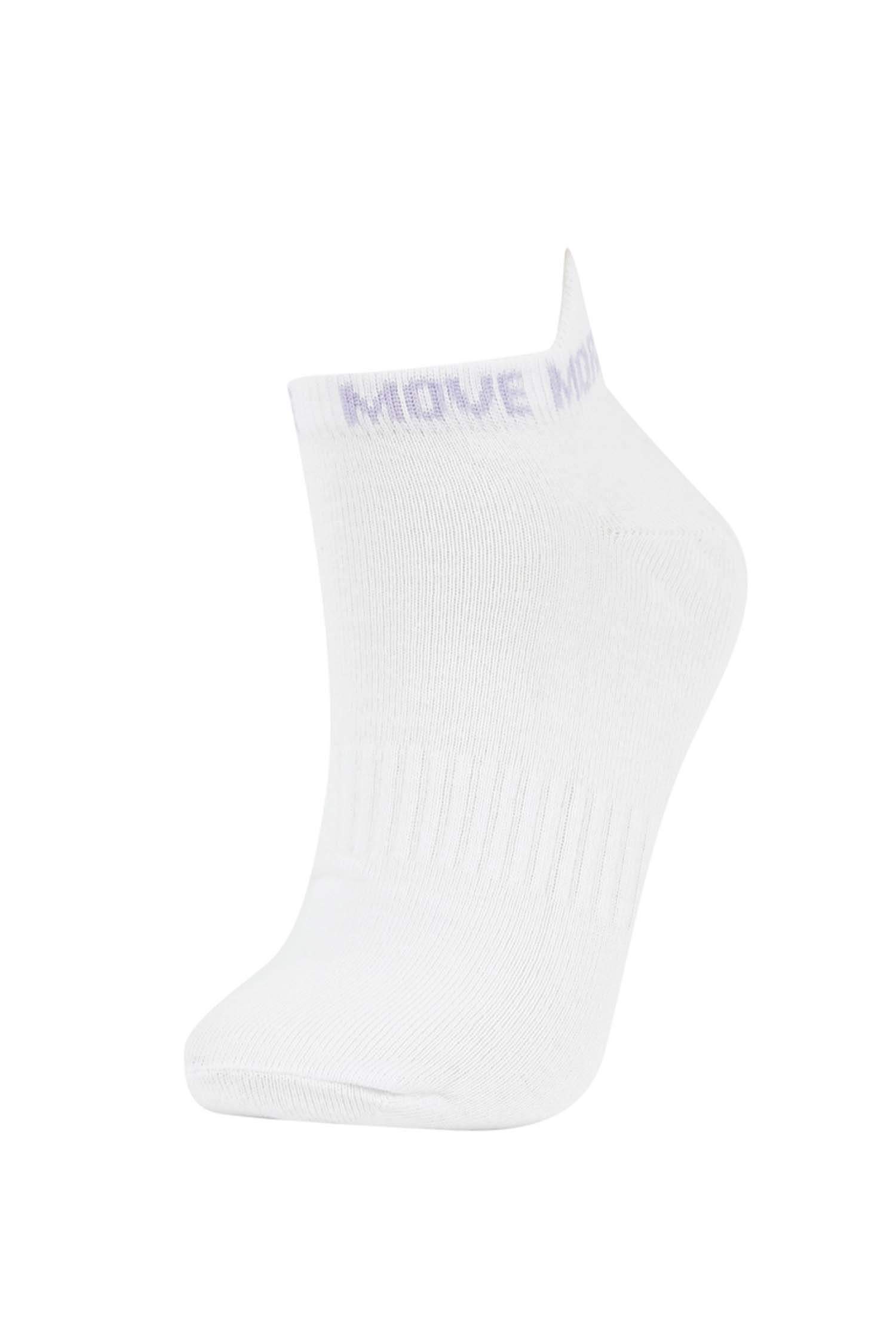 Kadın 3'lü Pamuklu Patik Çorap