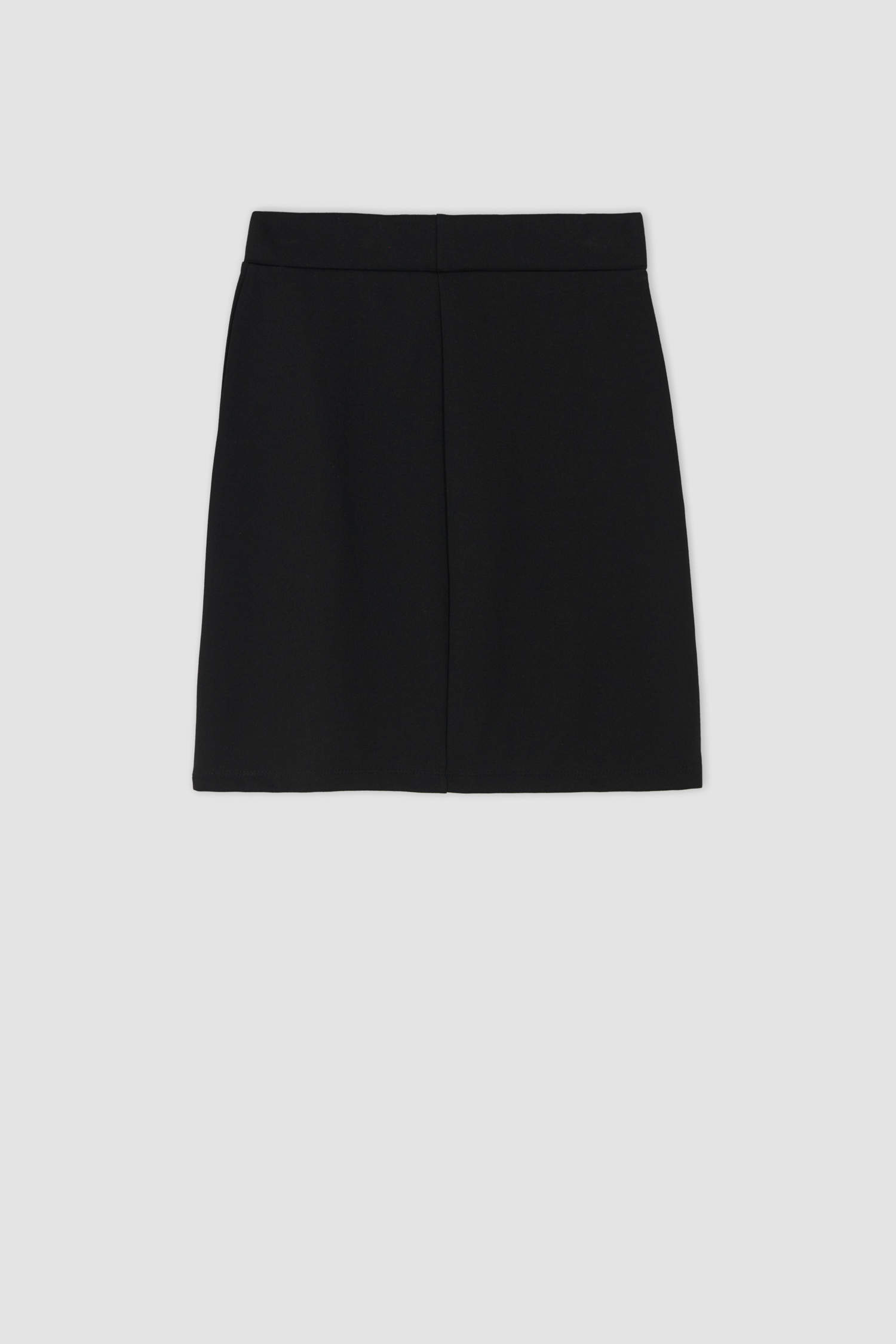 Black WOMEN A Cut Normal Waist Mini Knitted Skirt 2630691 | DeFacto