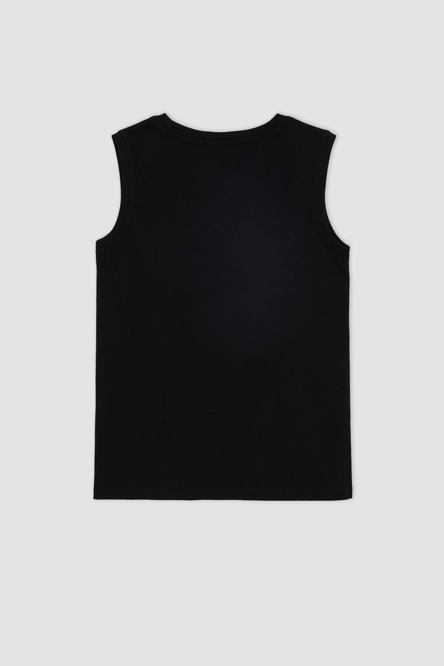 Débardeur basique imprimé à col rond pour garçon