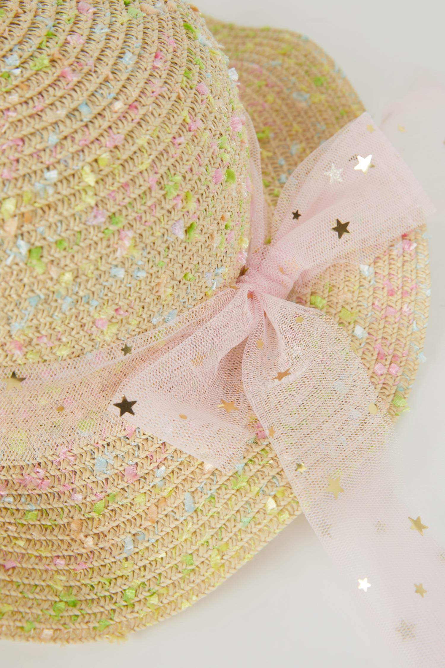 Girl Embroidered Straw Hat