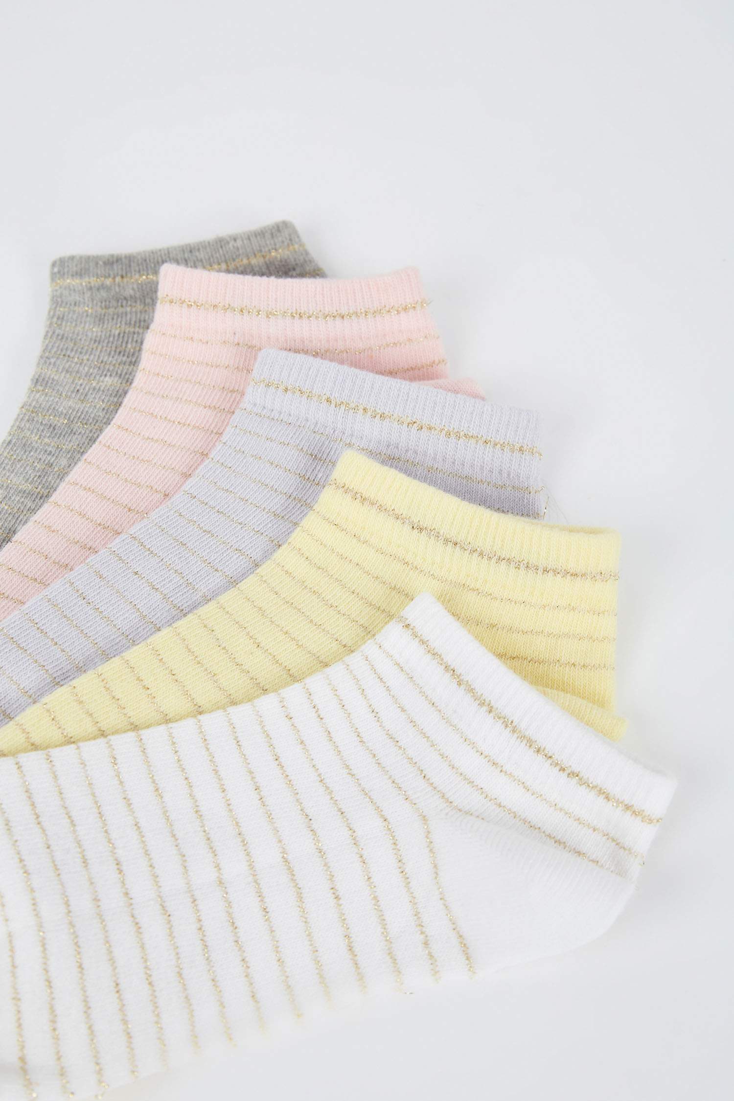 جوارب قصيرة قطن من 5 قطع