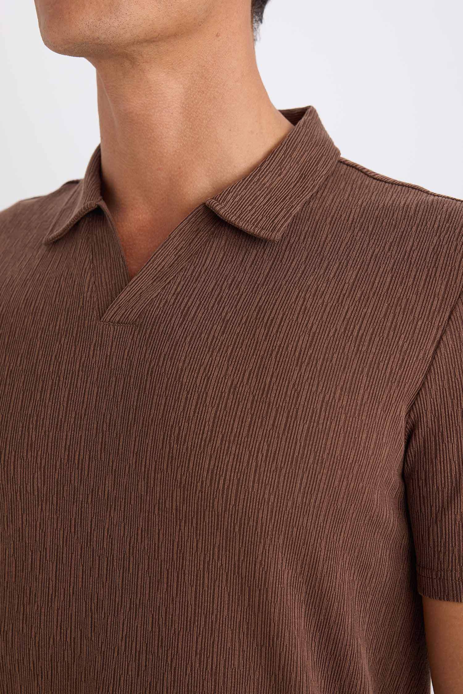 تيشيرت بولو نص ردن سليم فيت