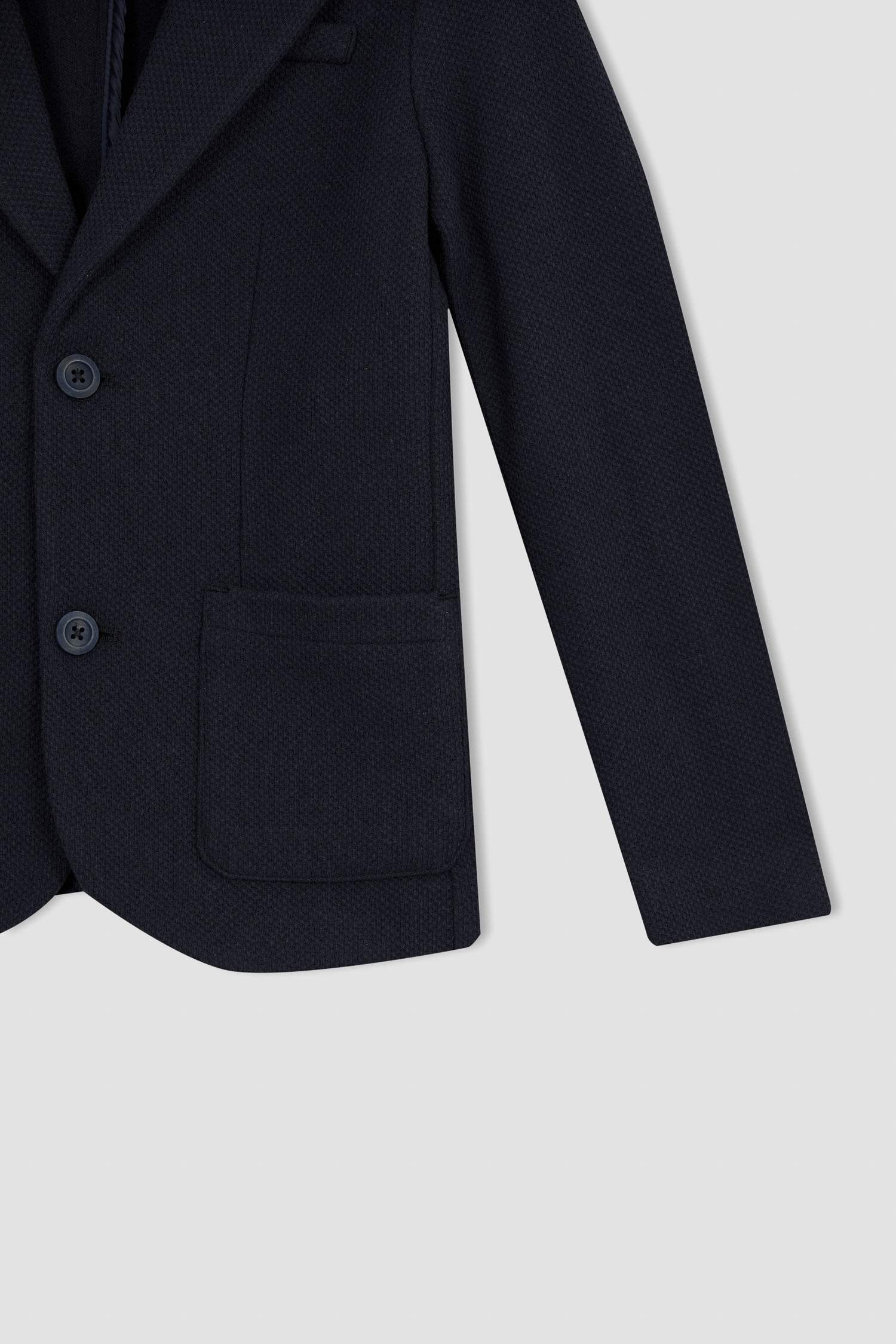 Boy Regular Fit Double Pocket Blazer