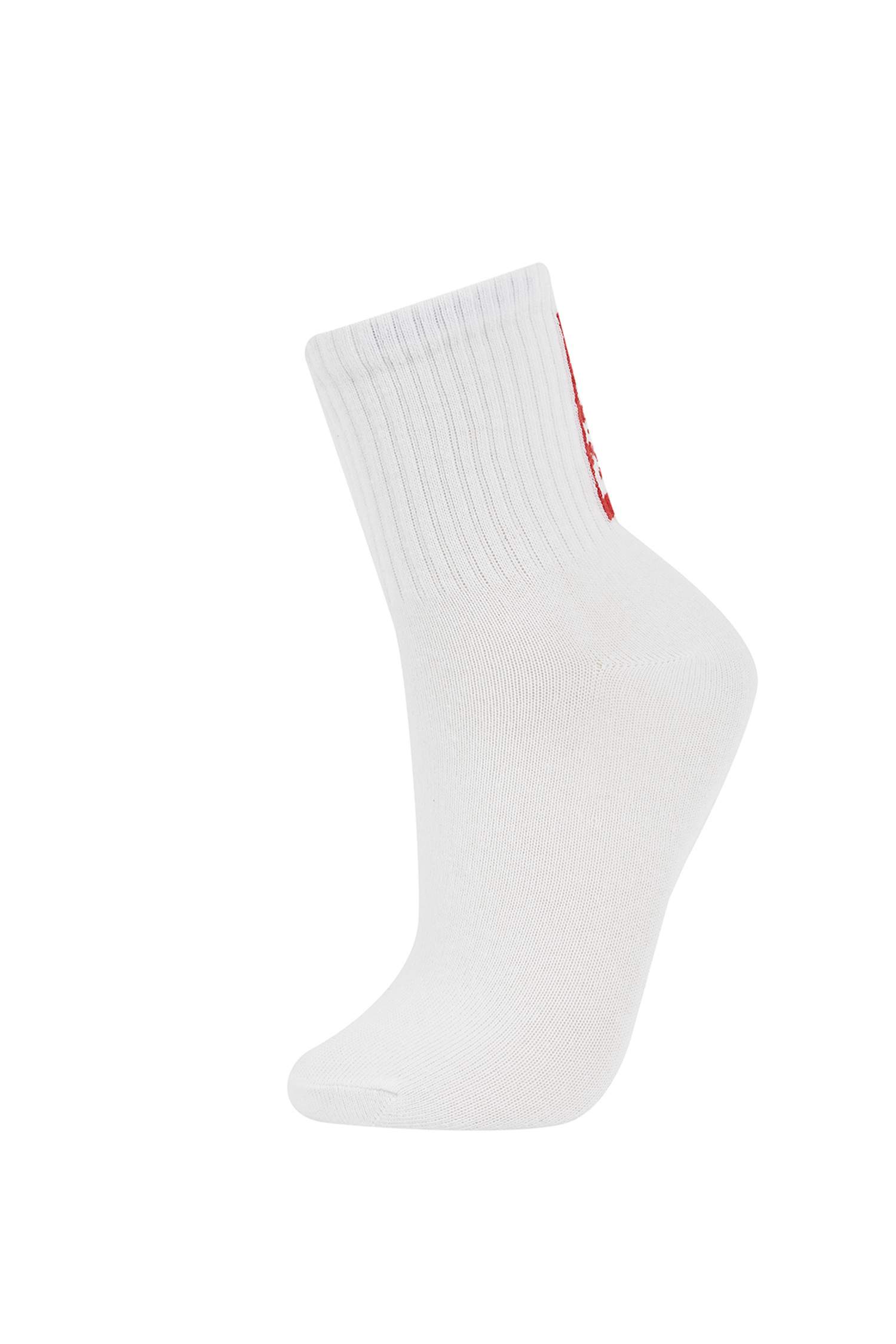 Kadın 3'lü Pamuklu Uzun Çorap