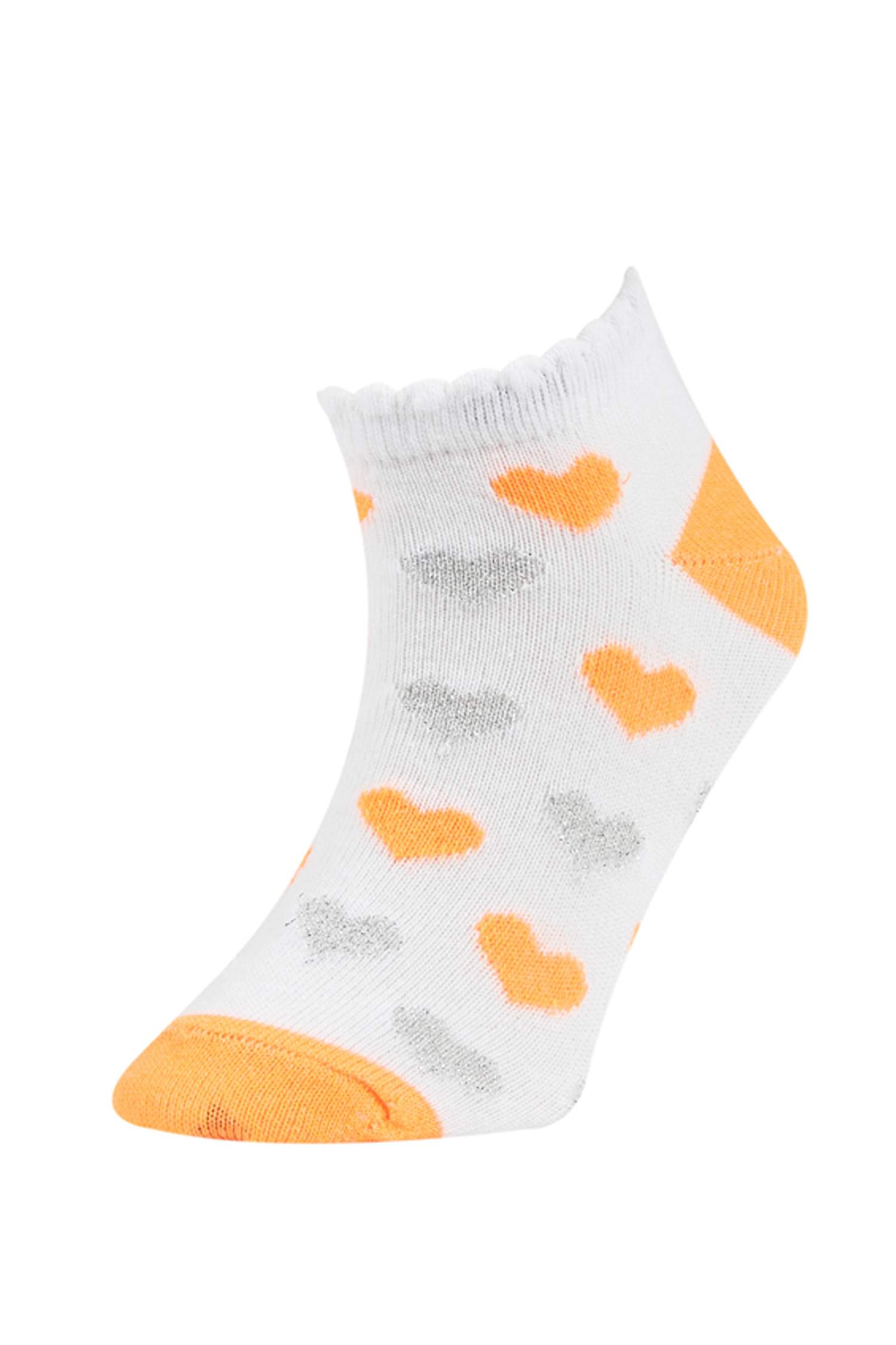 Girls' Cotton 5 Pack Short Socks