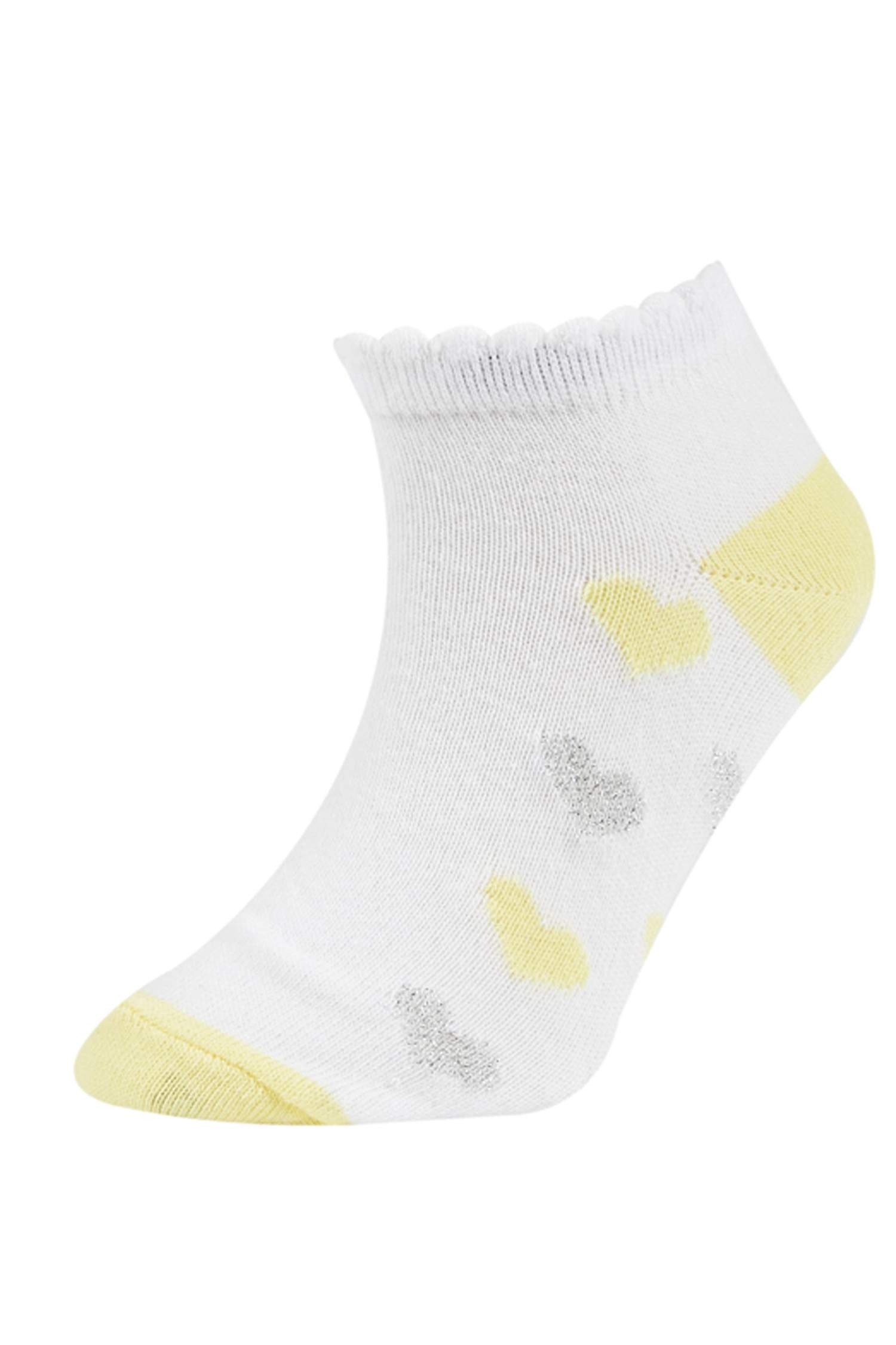 Girls' Cotton 5 Pack Short Socks