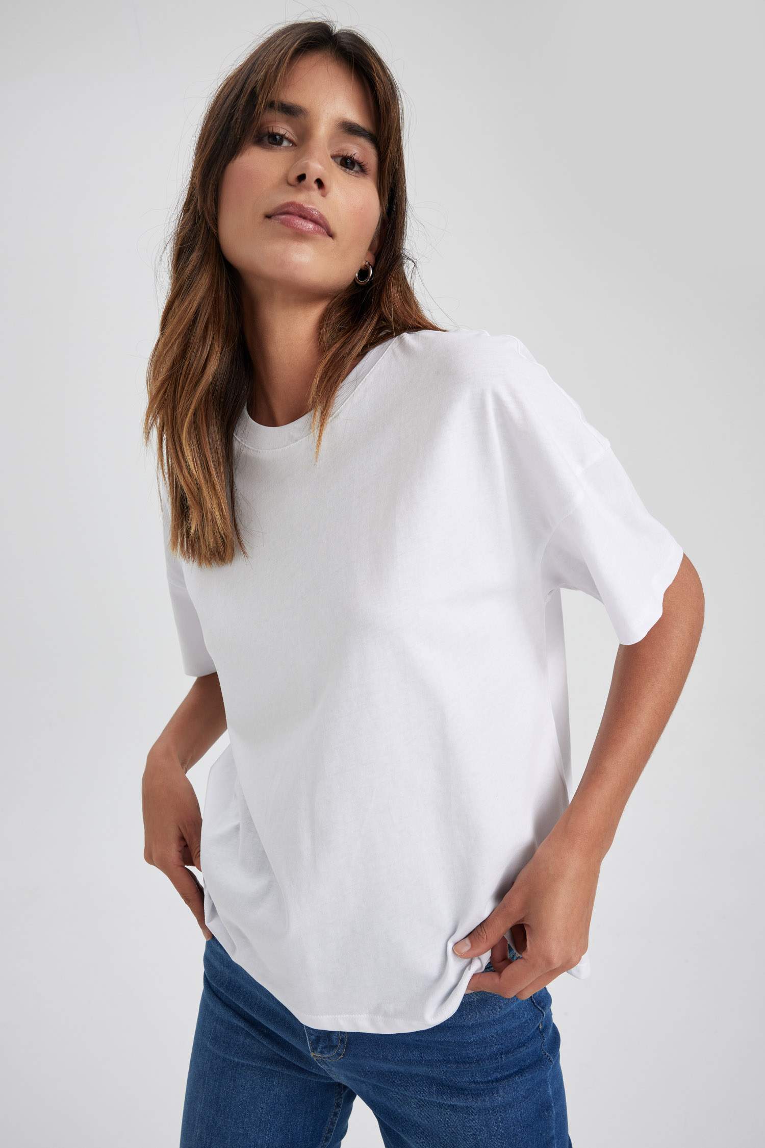 Regular Fit Short Sleeve Tunic T-Shirt