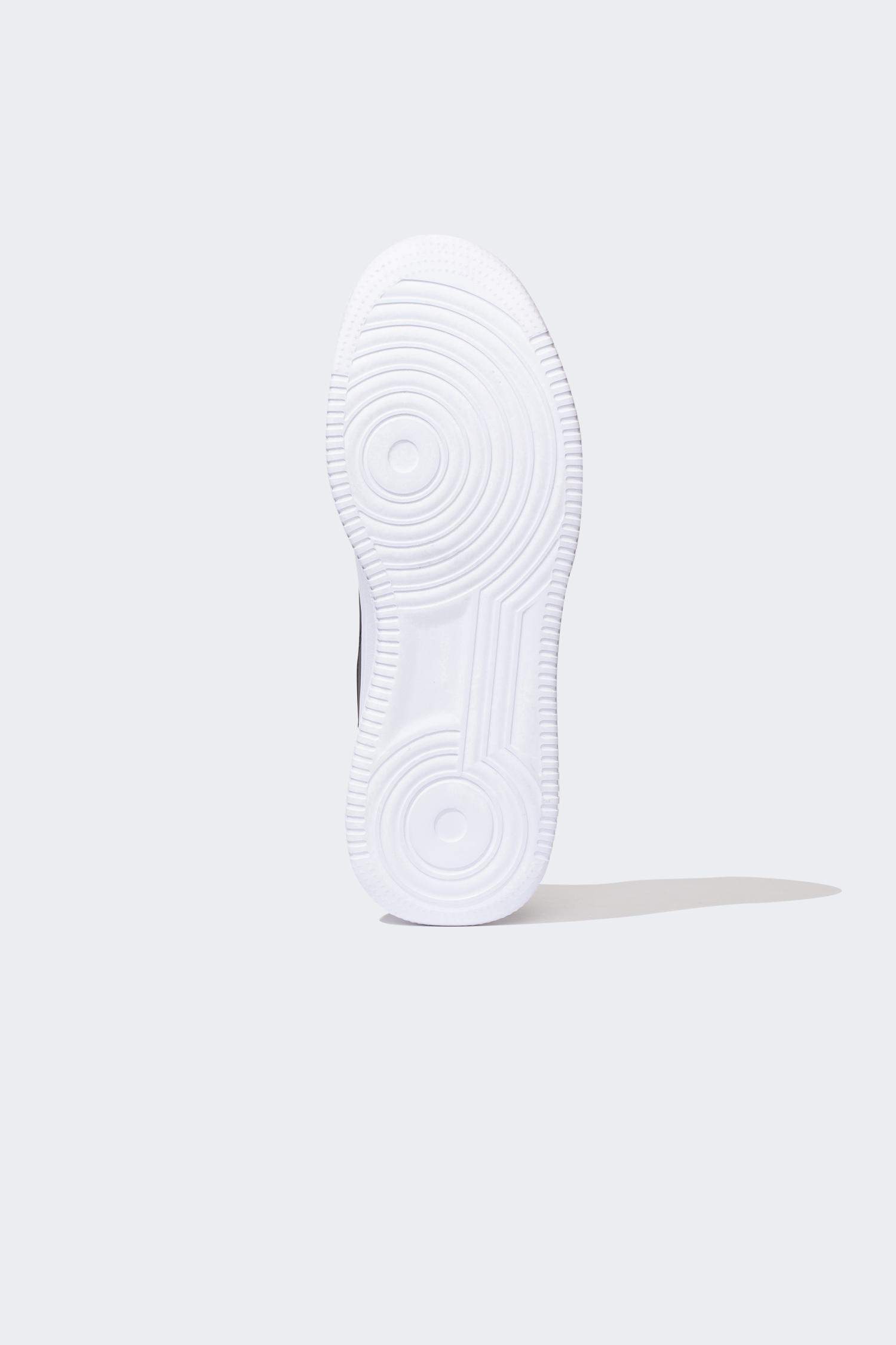 Men High-Sole Lace-up Faux Leather Sneaker