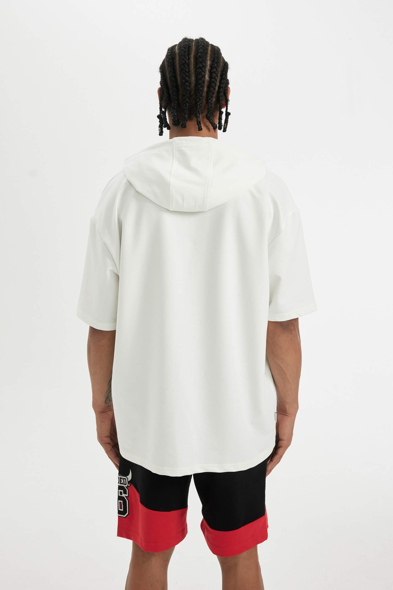 DeFactoFit NBA Chicago Bulls Oversize Fit Hooded T-Shirt