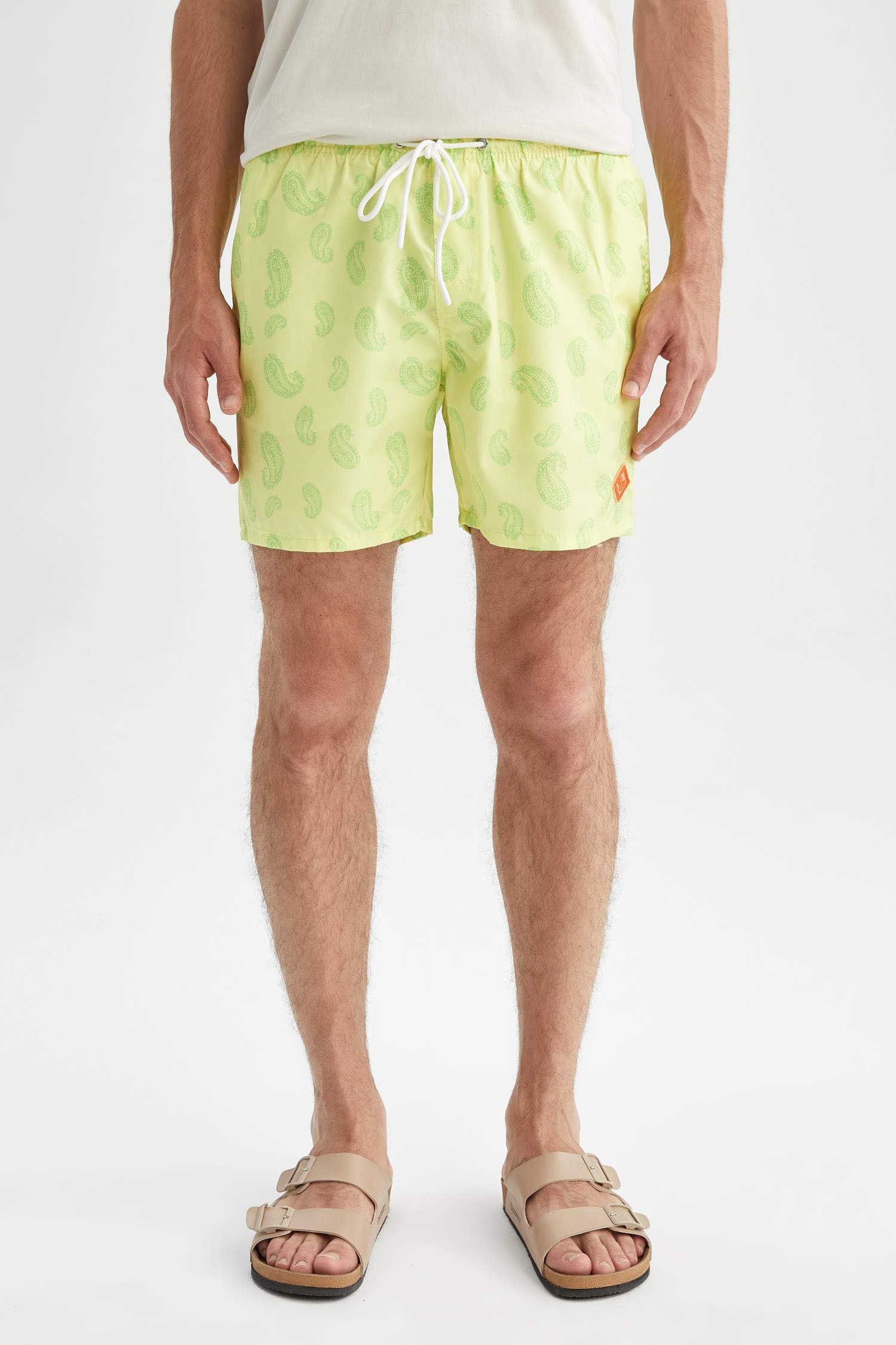 Yellow MEN Short Basic Swimming Shorts 2494768 DeFacto
