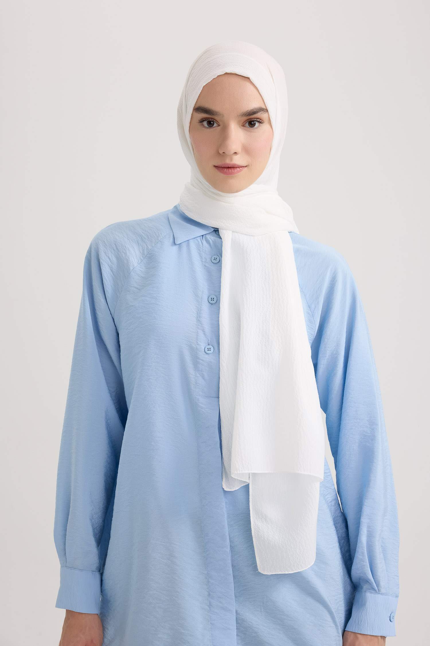 Женский шарф с узором вуаль