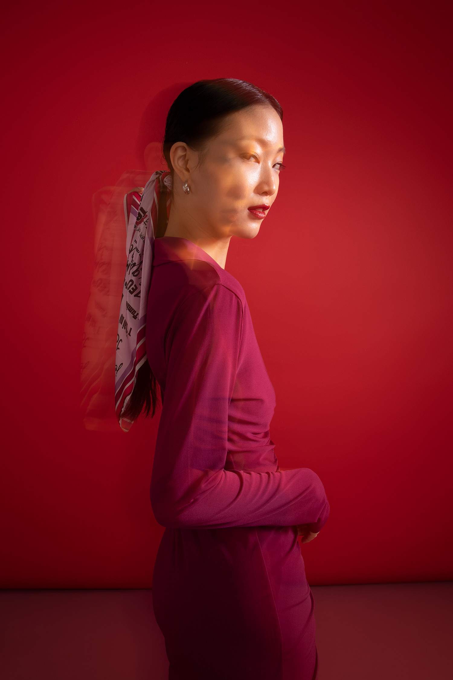 Фуляр с принтом для женщин, 2 пары