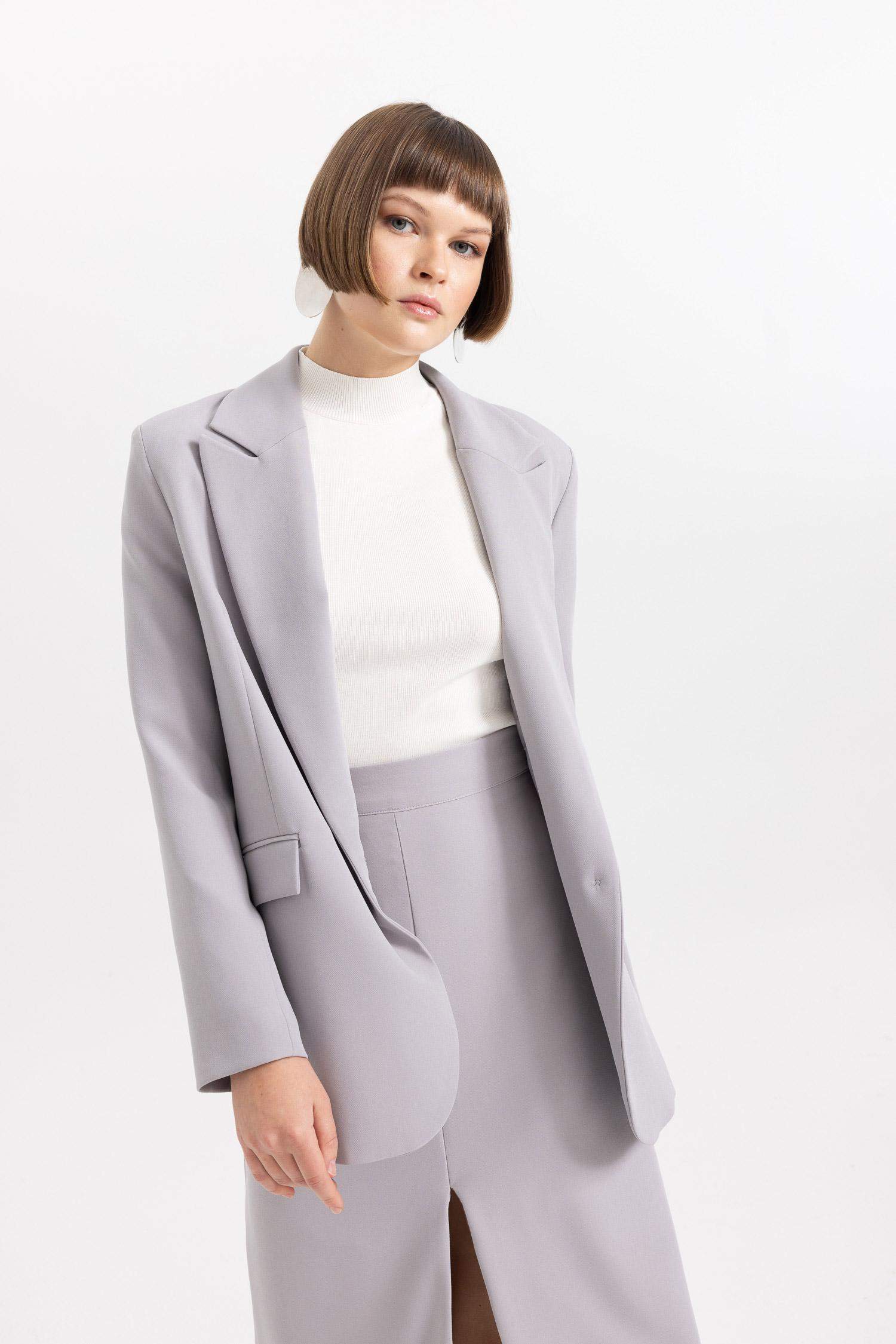 Oversize Fit Pocket Flap Blazer