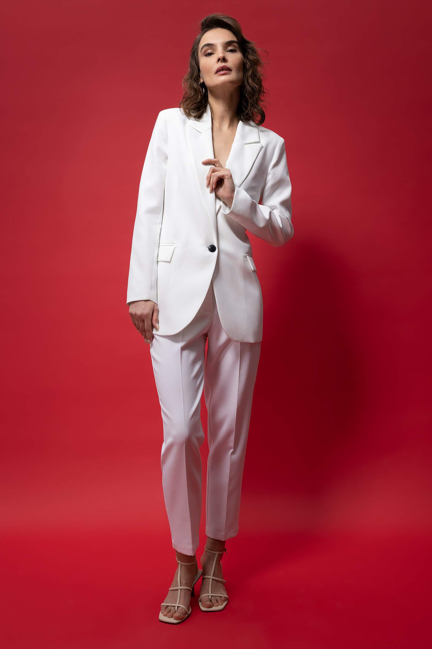 سترة بليزر اوفر سايز ذو وجهين