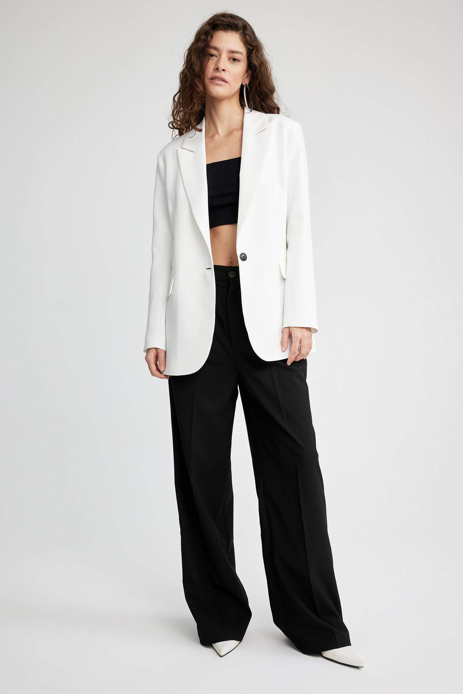 سترة بليزر اوفر سايز ذو وجهين