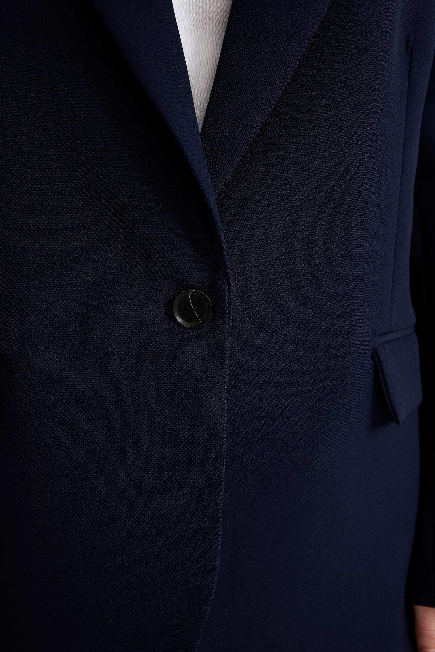 Veste Blazer Oversize avec Poches à rabat