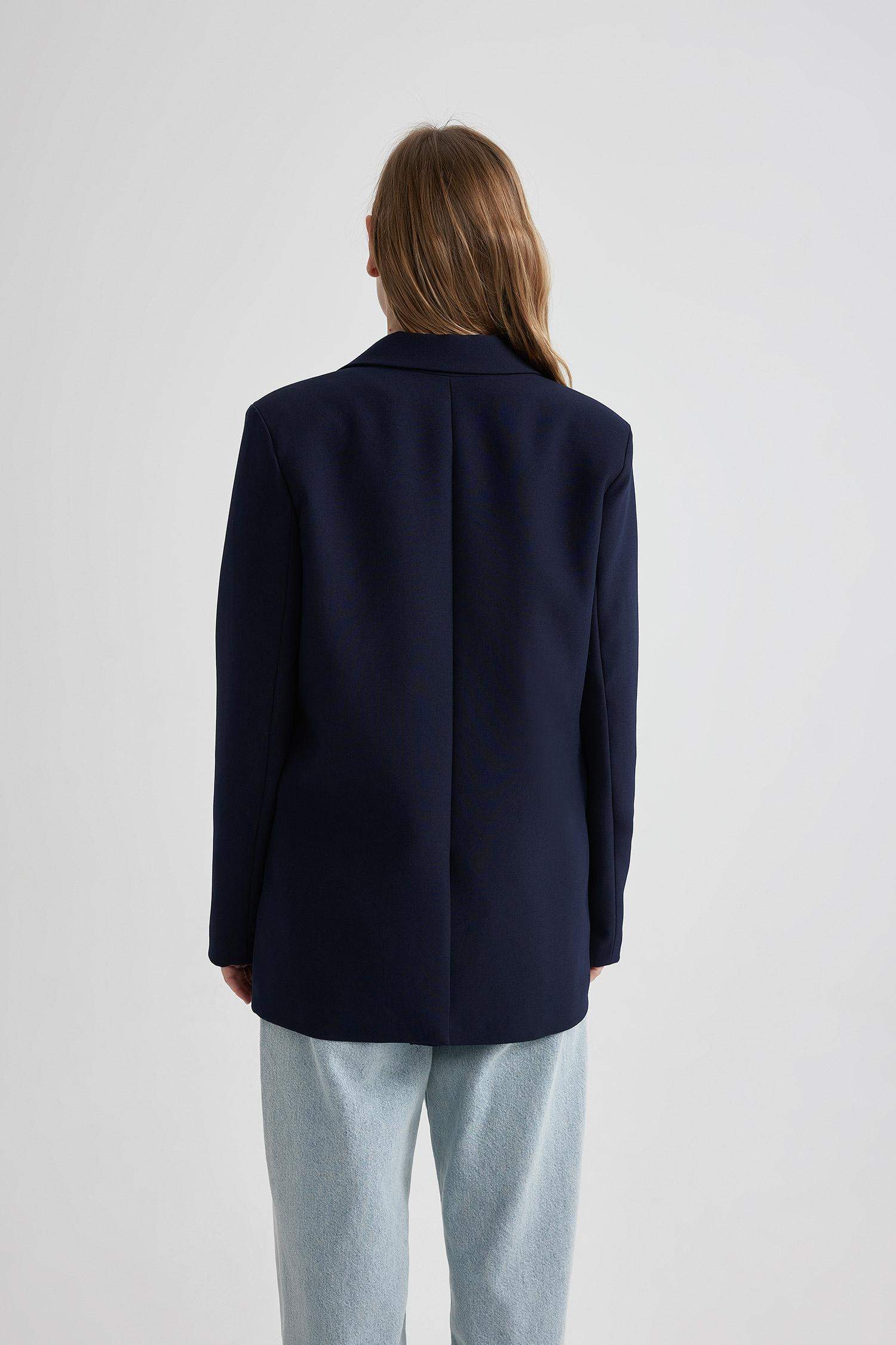 Veste Blazer Oversize avec Poches à rabat