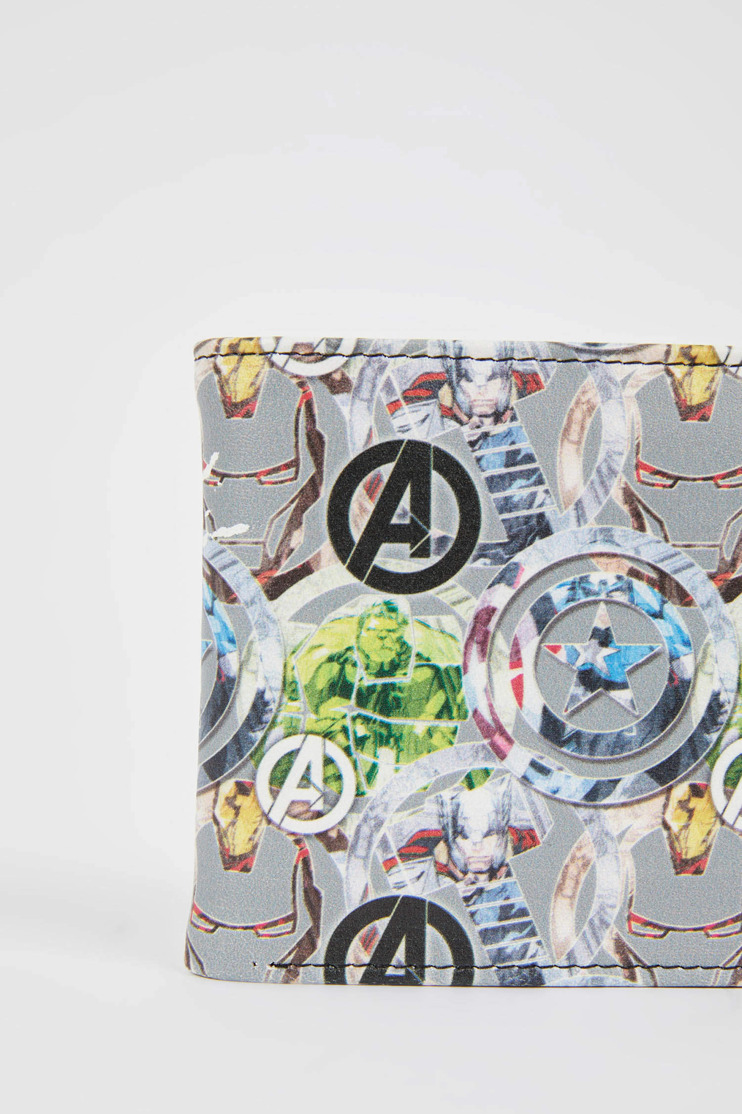 Defacto Erkek Marvel Avengers Suni Deri Dikdörtgen Cüzdan. 2