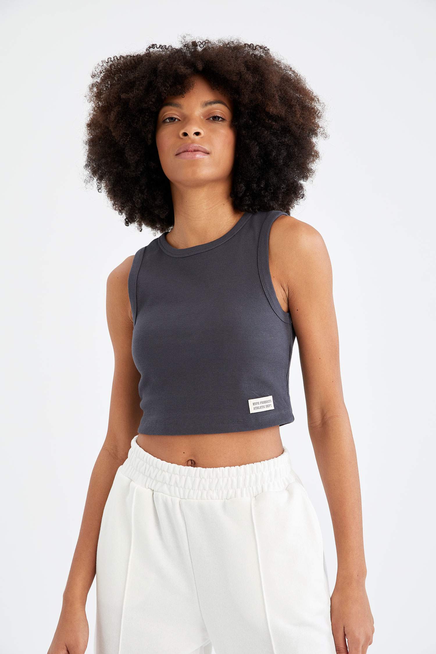 Кроп топ стандартного кроя, DeFactoFit