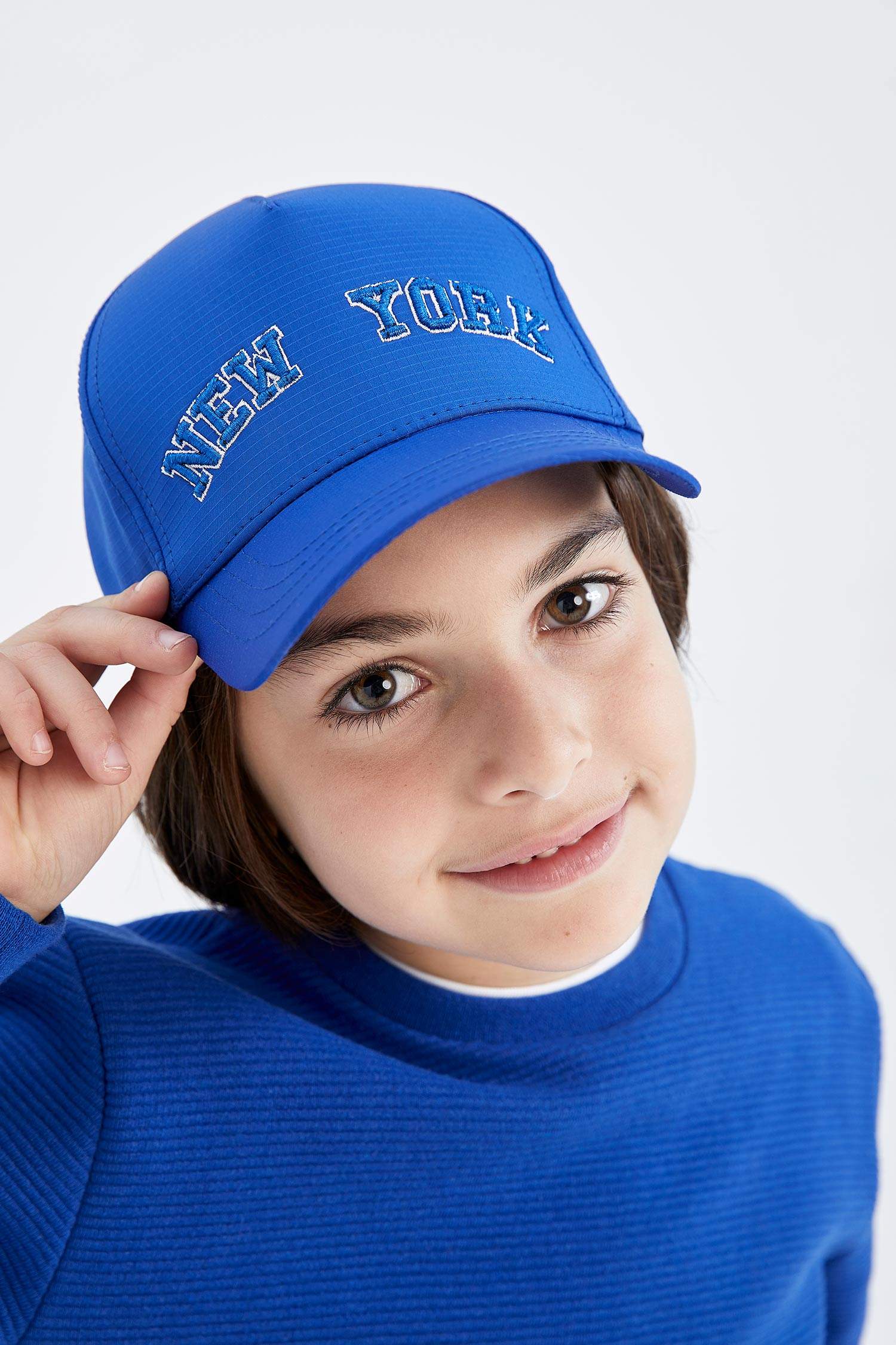 Blue Boys & Teens Boy Embroidered Cap Hat 2741355 DeFacto