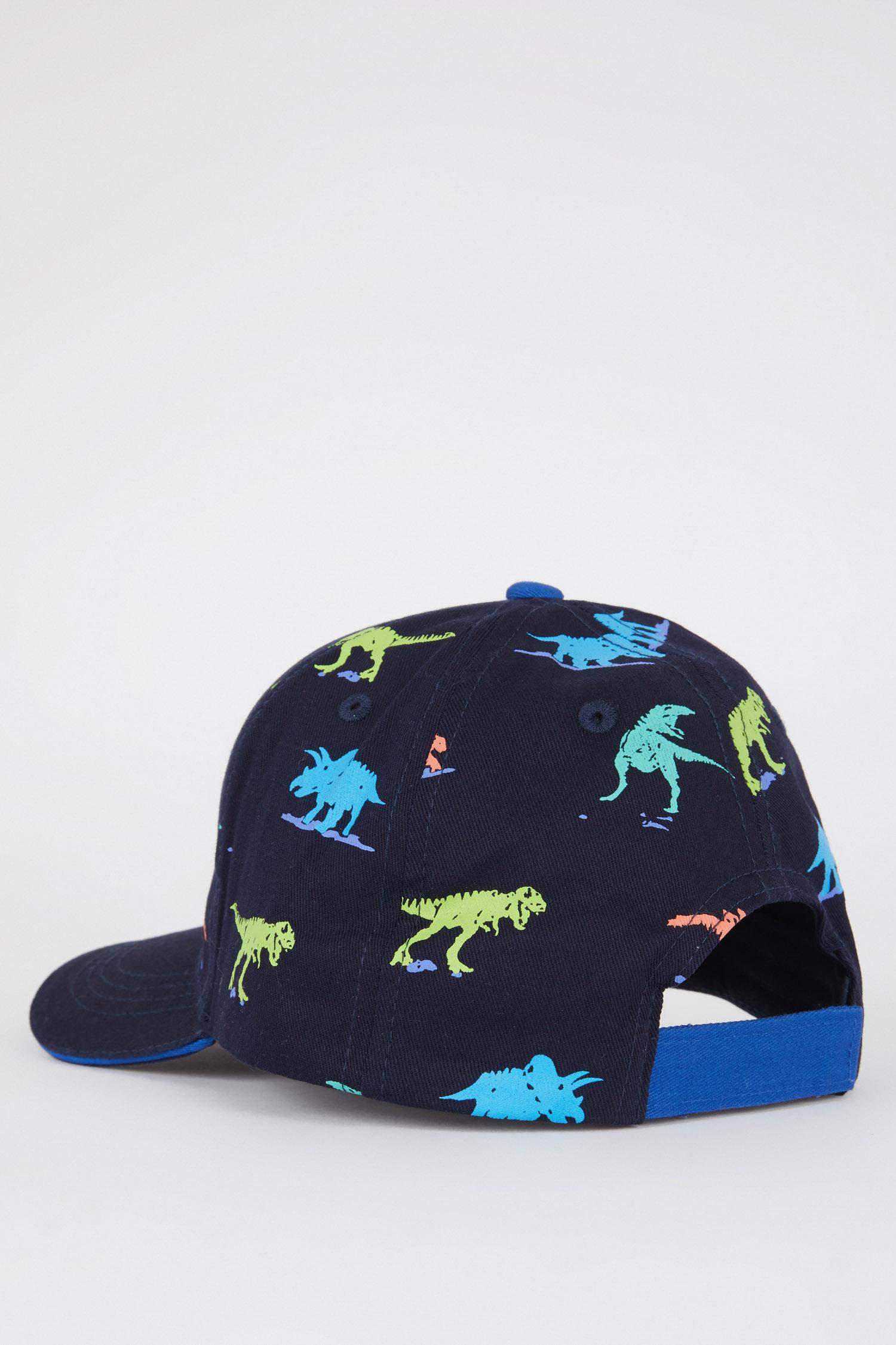 Navy Boys & Teens Boys Printed Cotton Cap Hat 2418528 | DeFacto