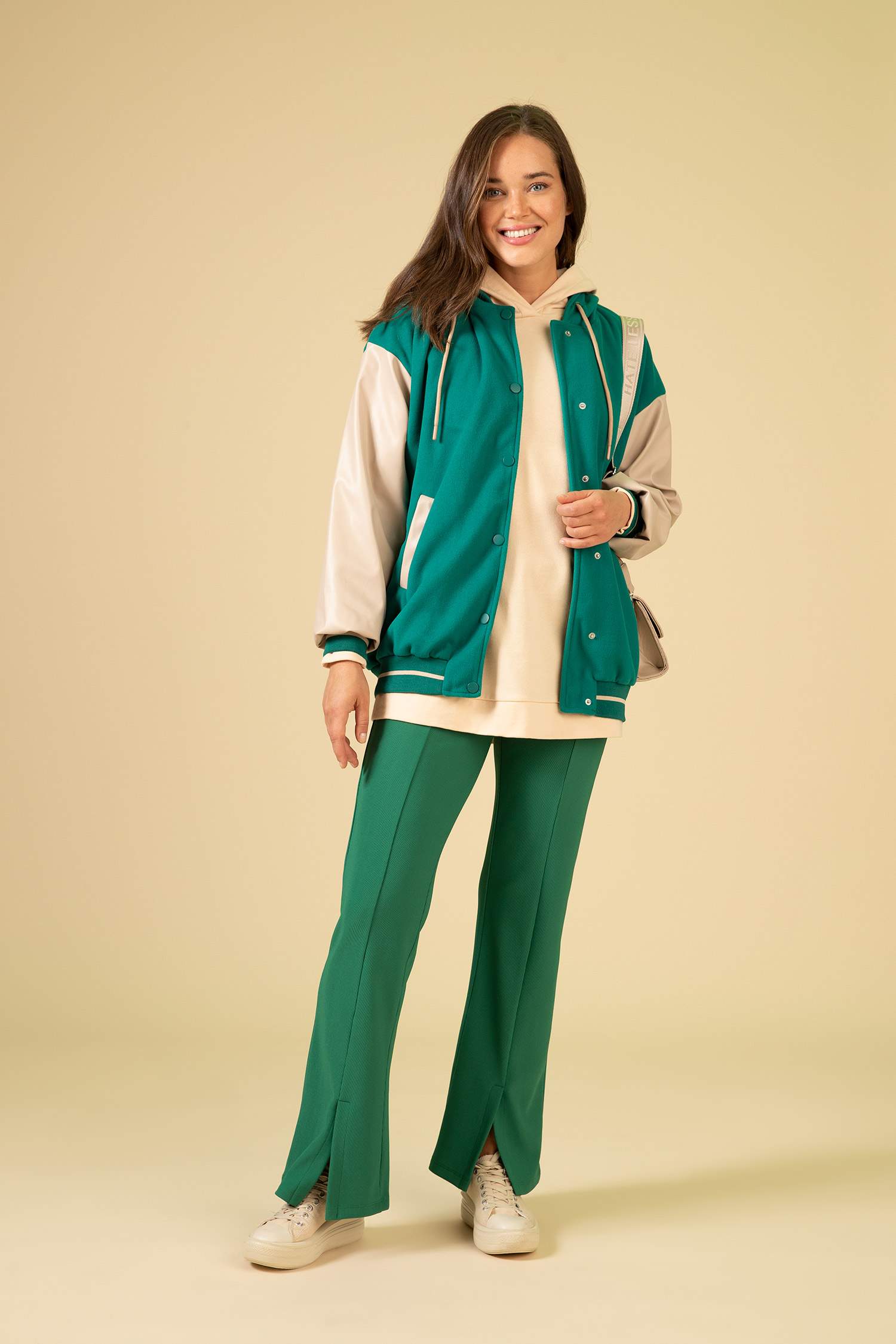 Ottoman Trousers with Flared Leg Slits