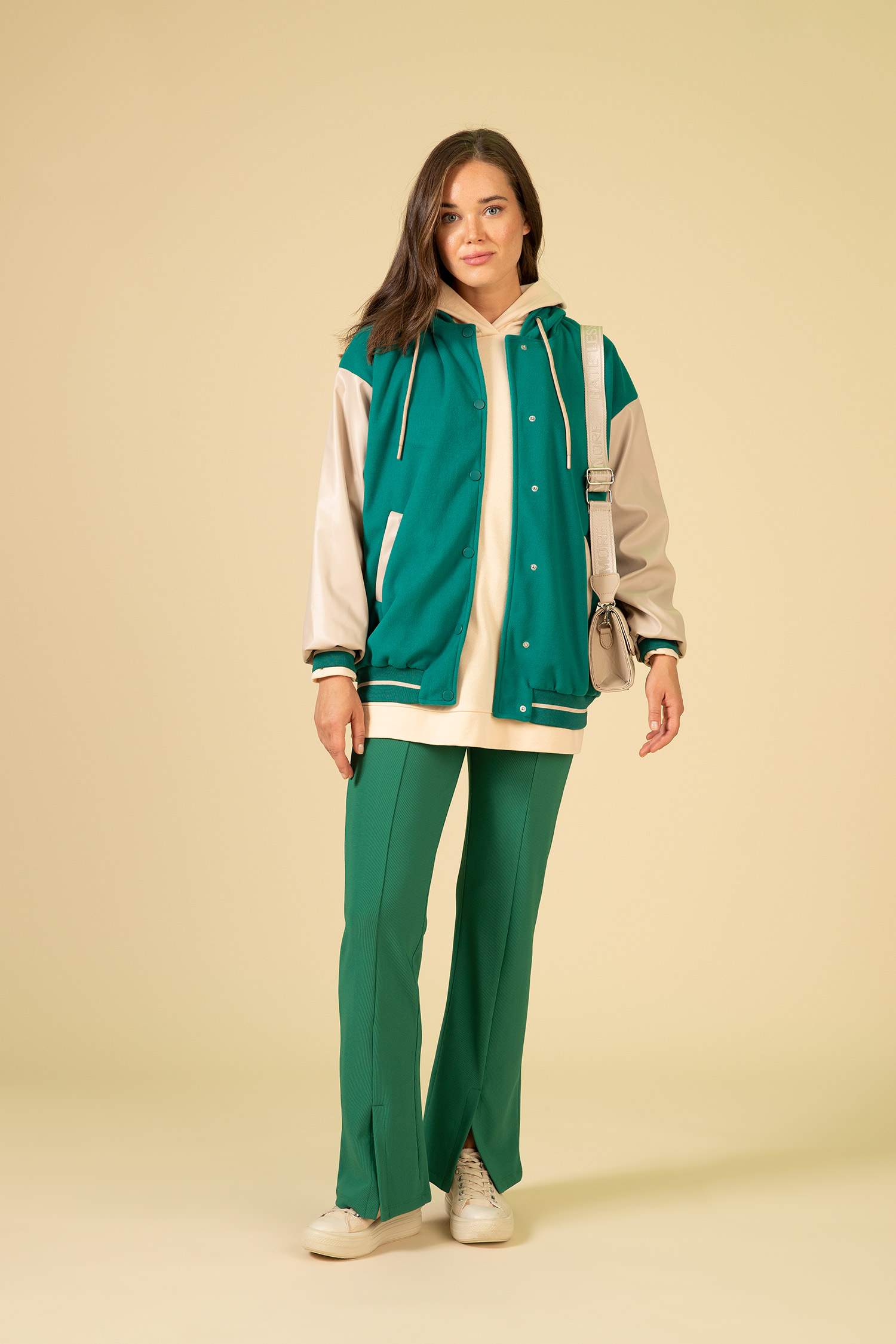 Ottoman Trousers with Flared Leg Slits