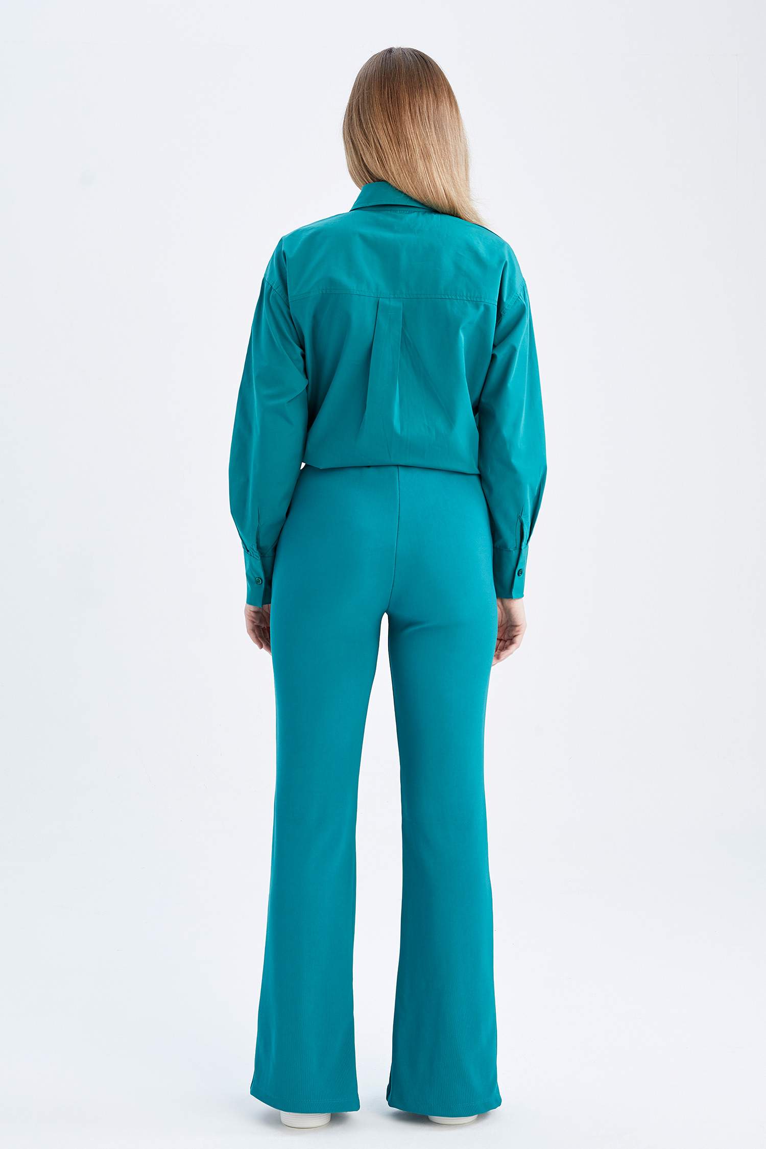 Ottoman Trousers with Flared Leg Slits