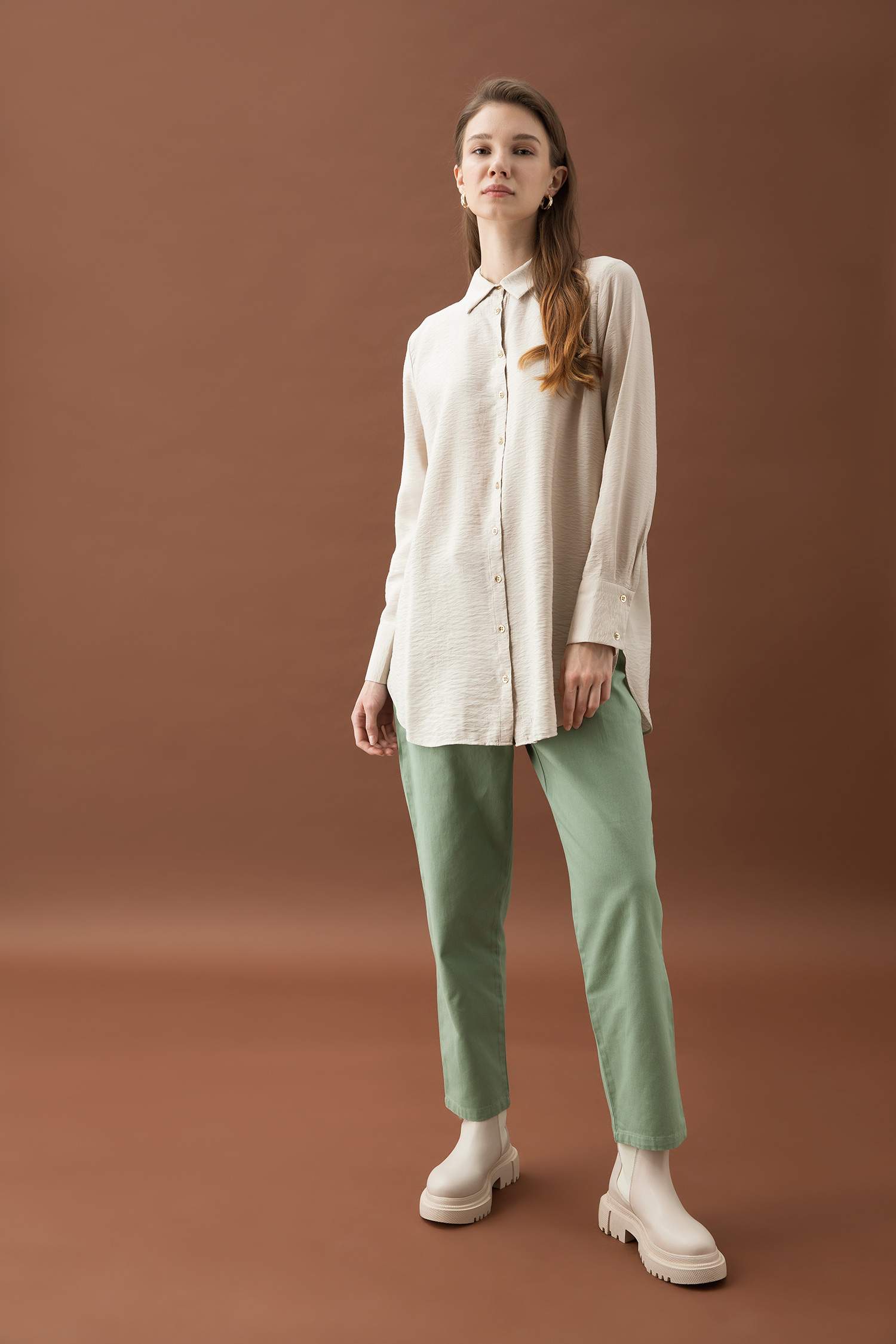 Брюки прямого кроя